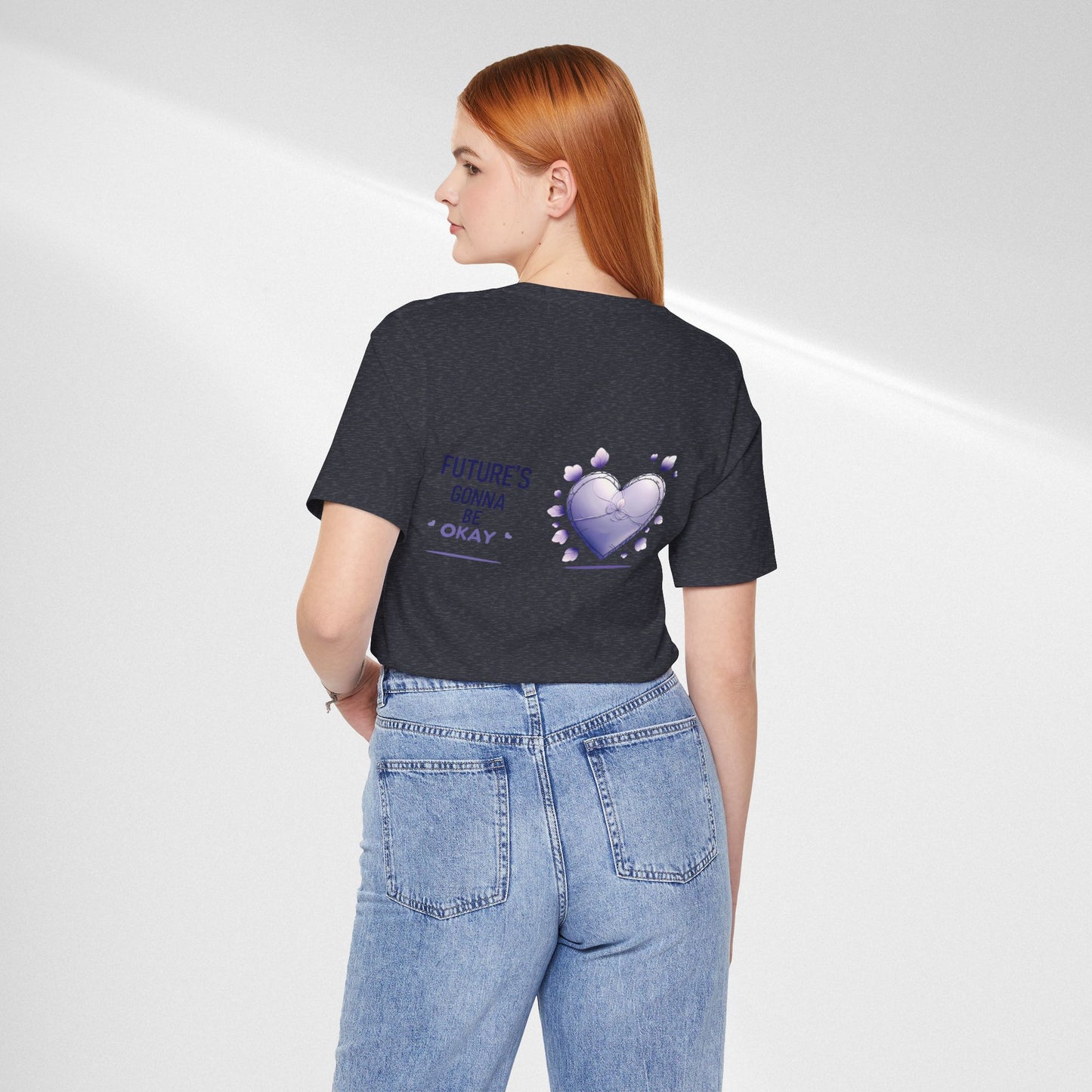 Future's Gonna Be Okay T-Shirt — Purple Heart Positive Graphic Tee