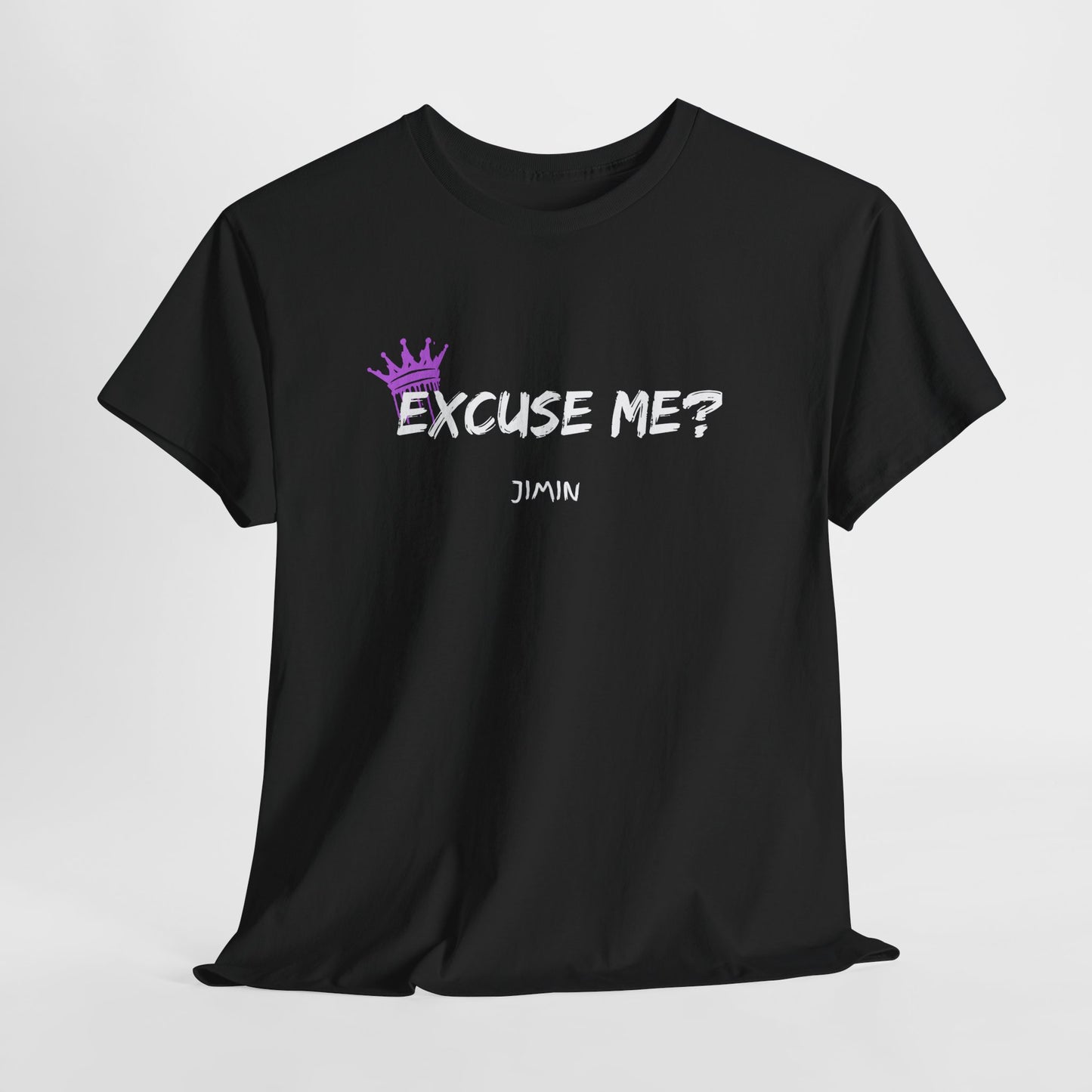Excuse Me? Tee — Jimin Crown Graphic T‑Shirt