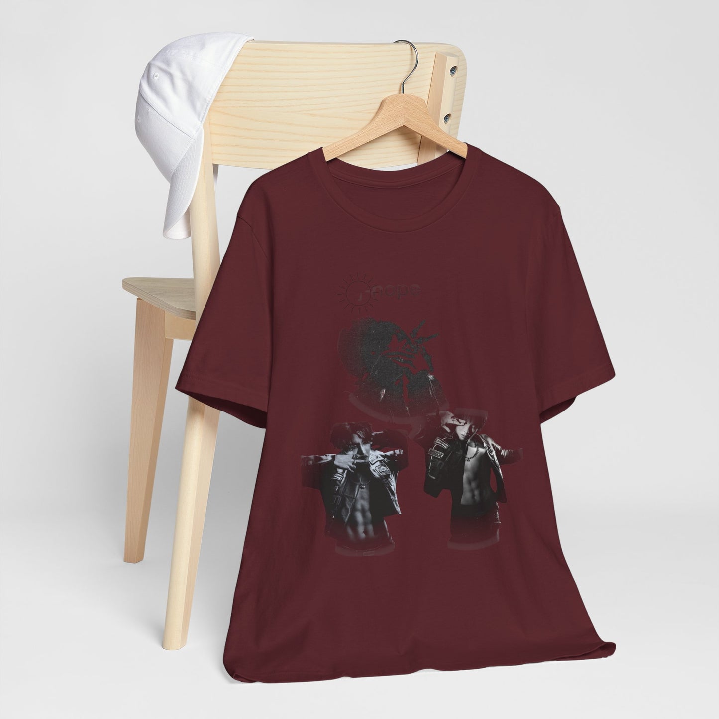 J hope Graphic Tee — Moody Monochrome Portraits