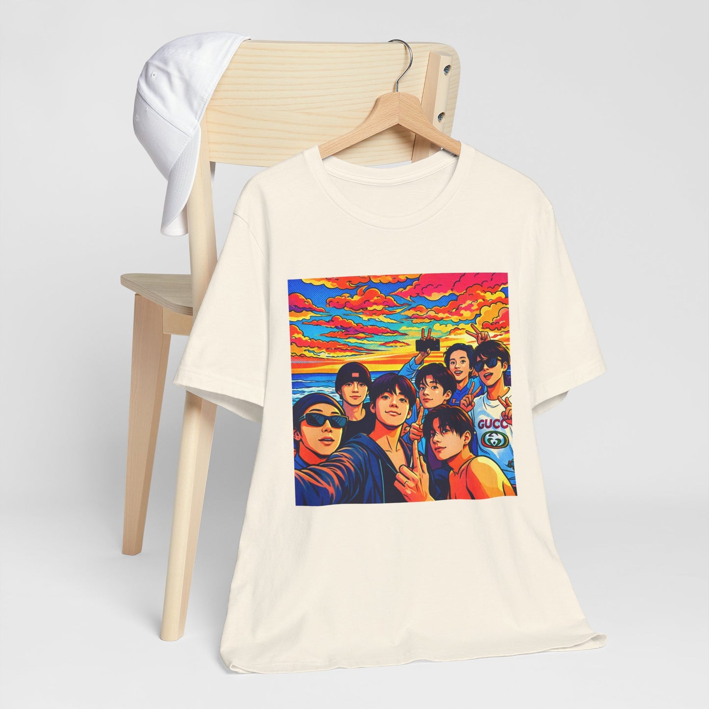 BTS Vibrant Sunset Group Portrait Tee