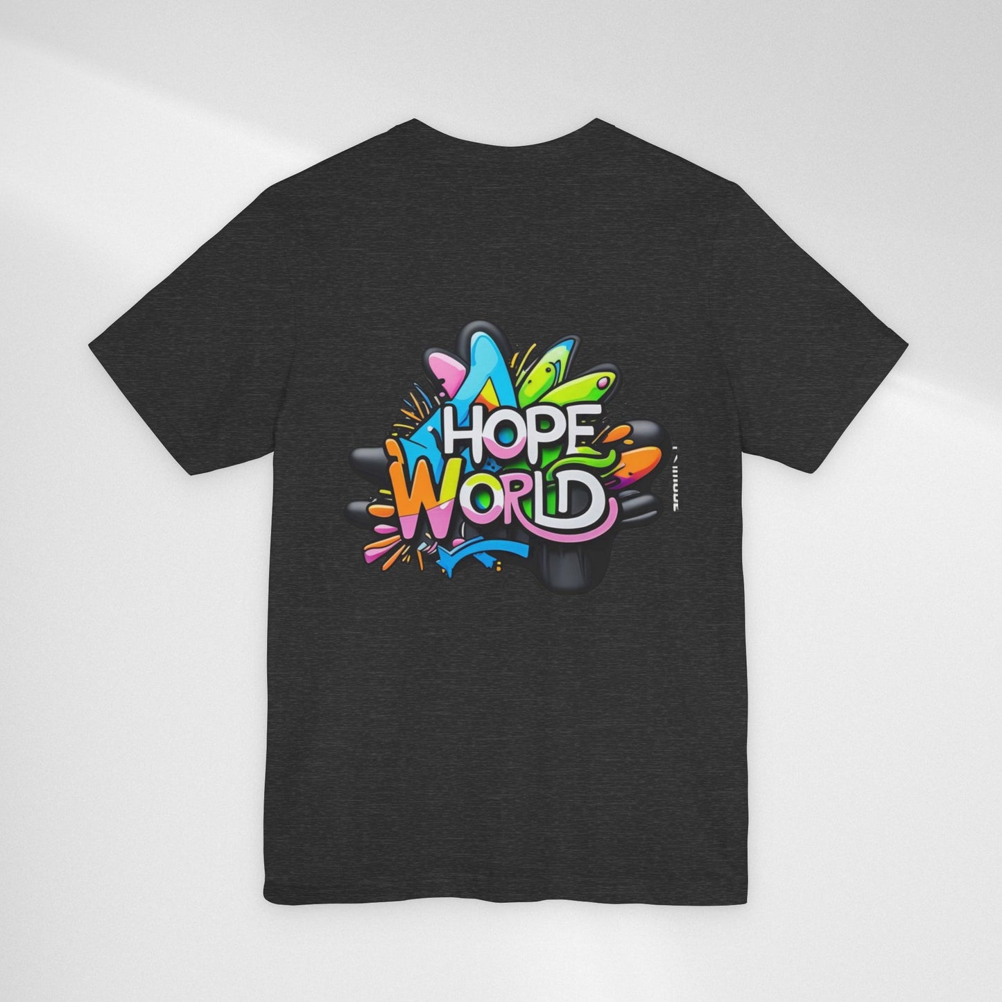 Hope World Graphic Tee — Colorful Graffiti BTS-Inspired Shirt