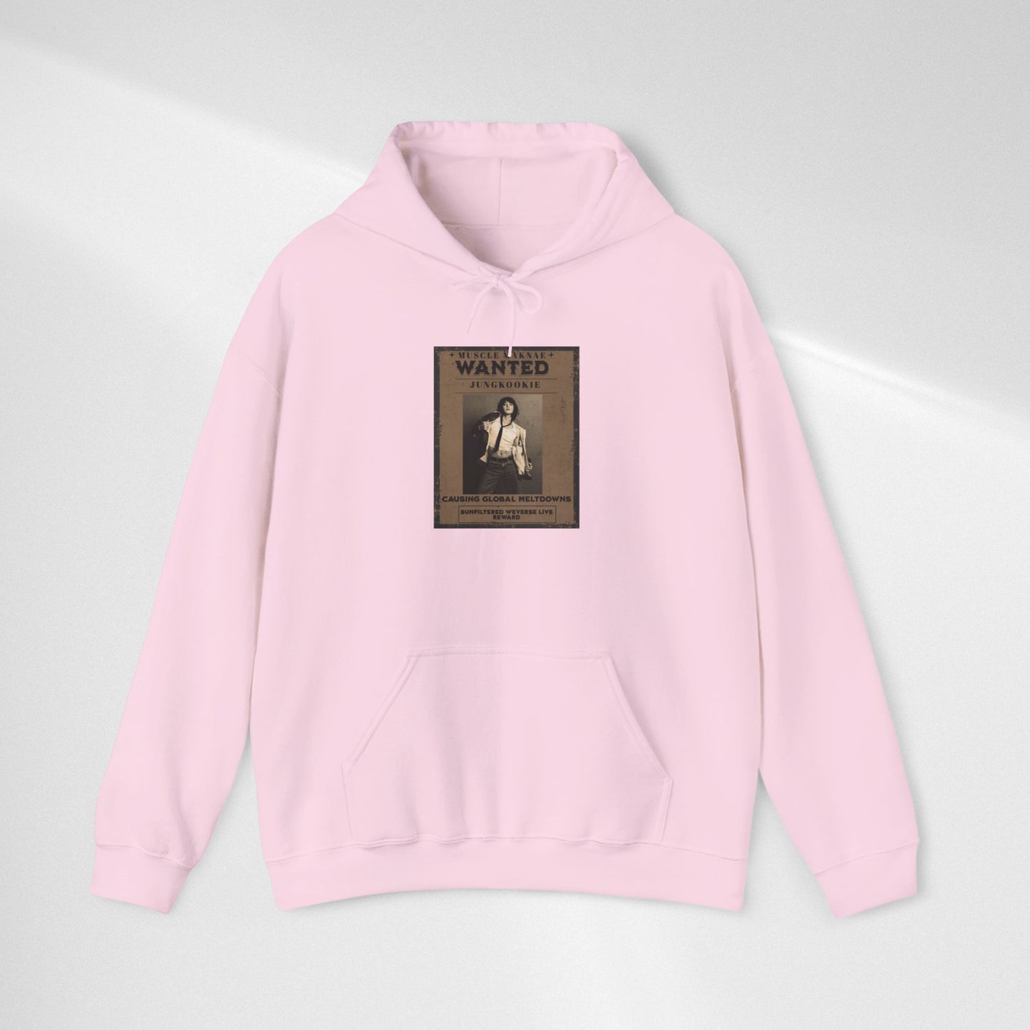 Hoodie — Vintage JK 'WANTED' Poster Graphic Pullover