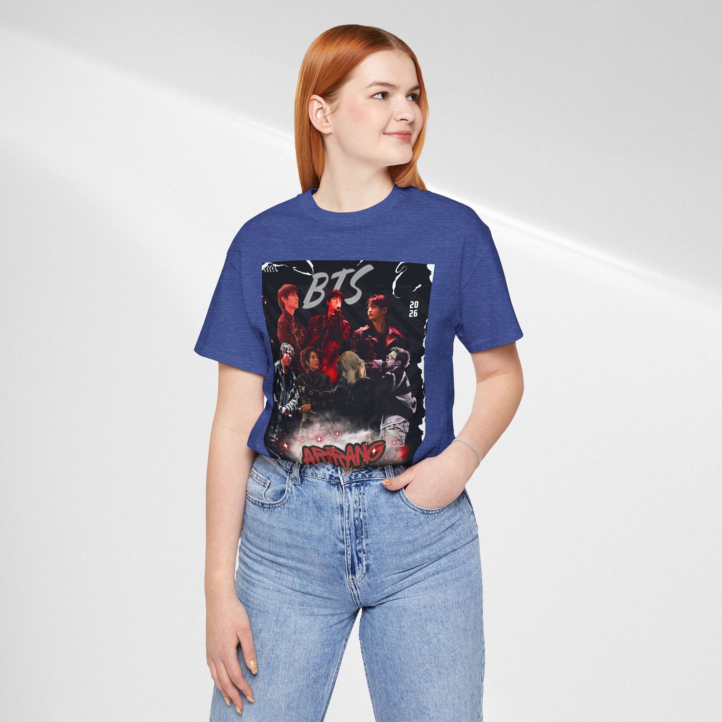 BTS ARIRANG Band Graphic Tee — 'BTS ARMY' Retro Concert Poster Shirt