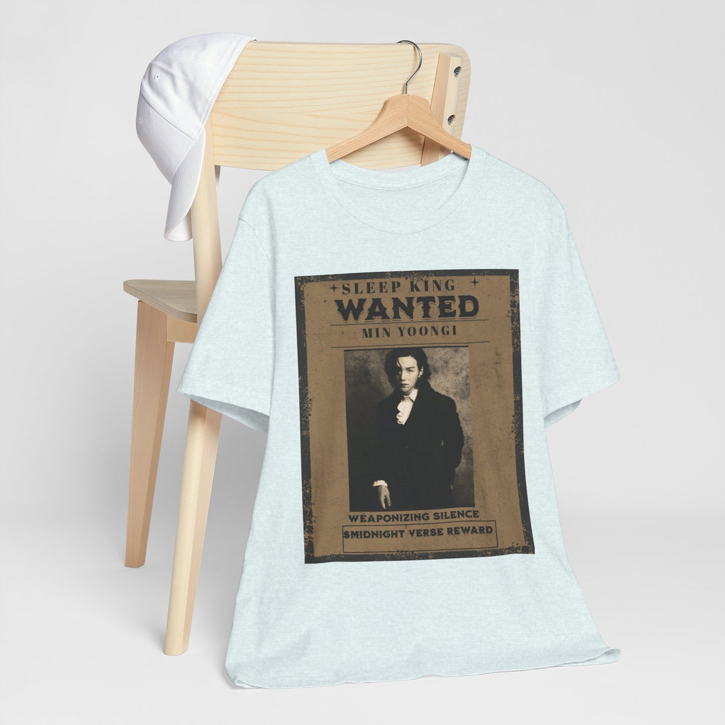 Sleep King Wanted Tee — Vintage 'Min Yoongi' Poster Shirt