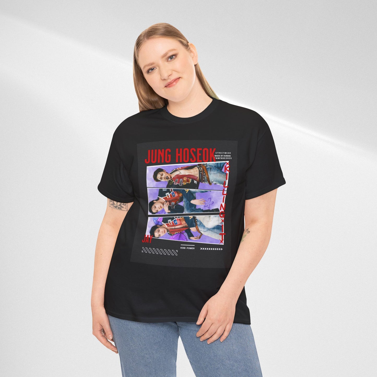 Jung Hoseok Photo Collage Tee — Retro K-Pop Fan Shirt