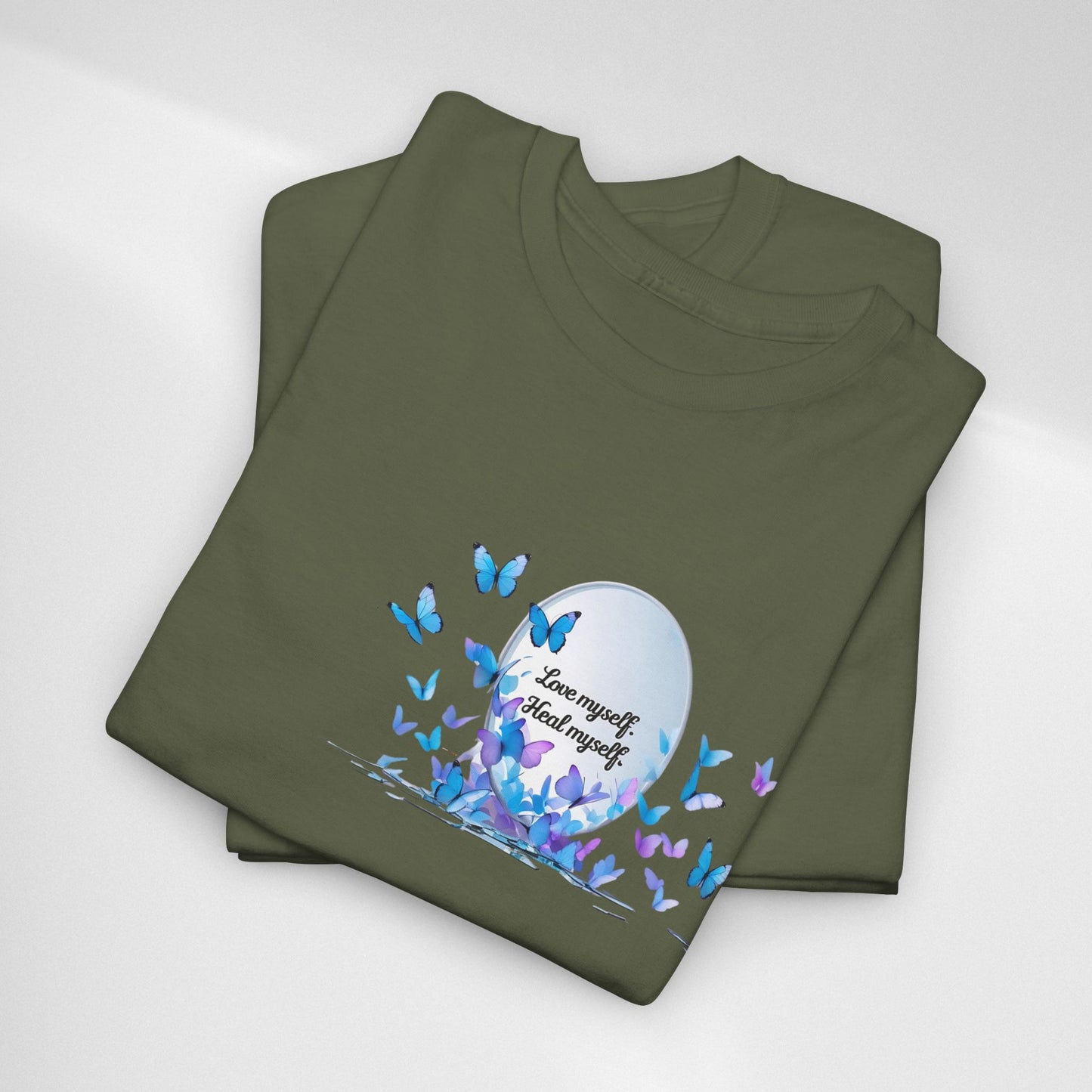Butterfly Moon T-Shirt — "Strength Through Change" Inspirational Tee