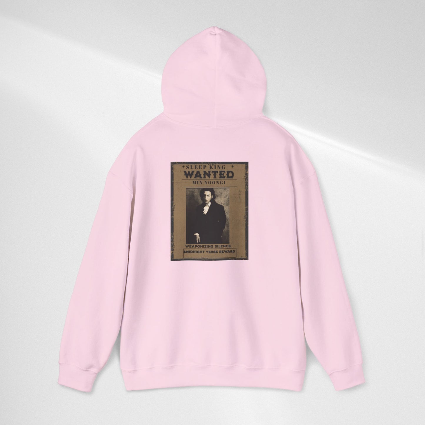Suga Wanted Poster Hoodie — Vintage 'Wanted' Photo Sweatshirt