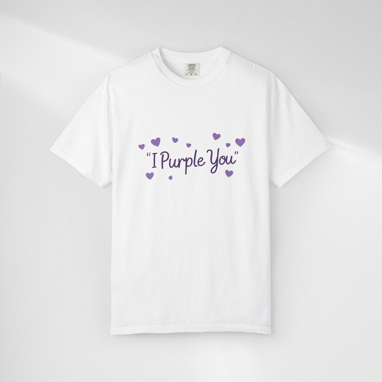 I Purple You T-Shirt — Cute Purple Hearts Valentine Tee