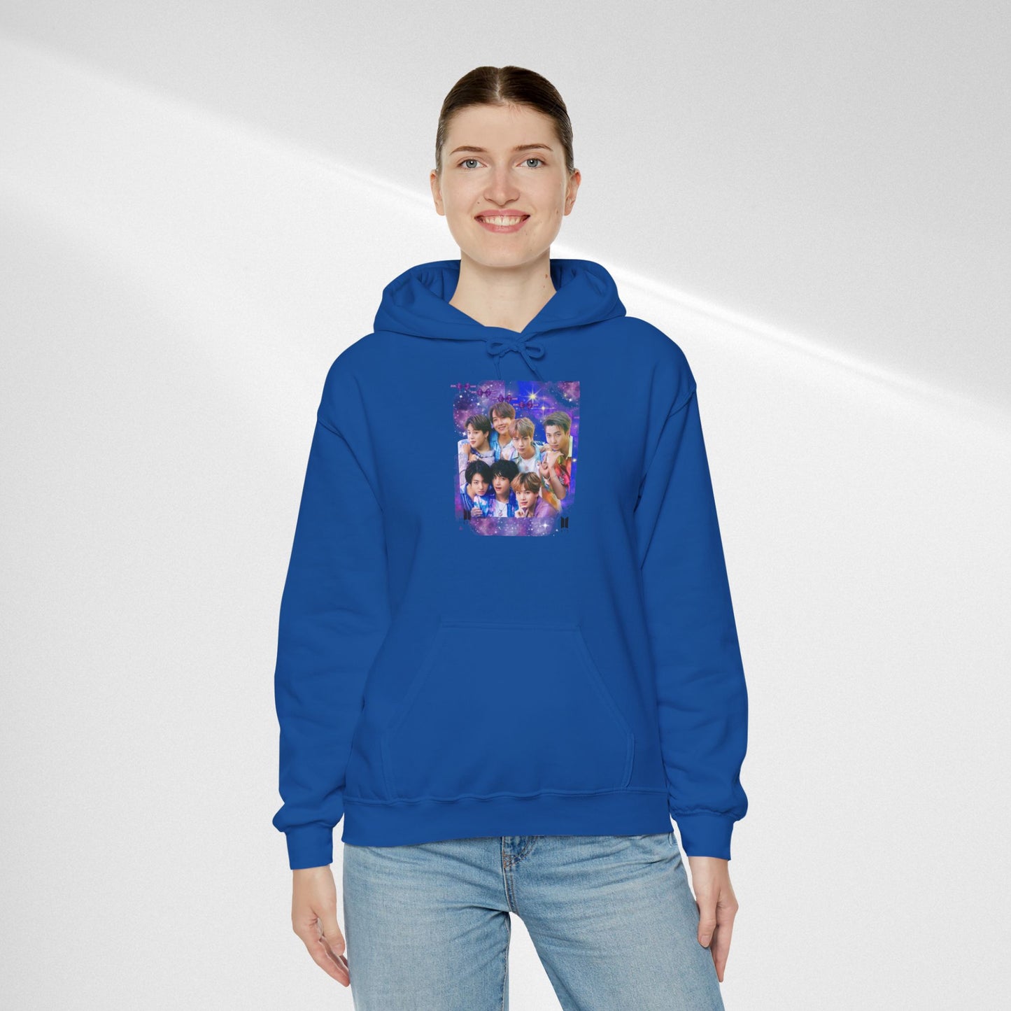 BTS Hoodie — Purple Collage Photo Graphic Hoodie