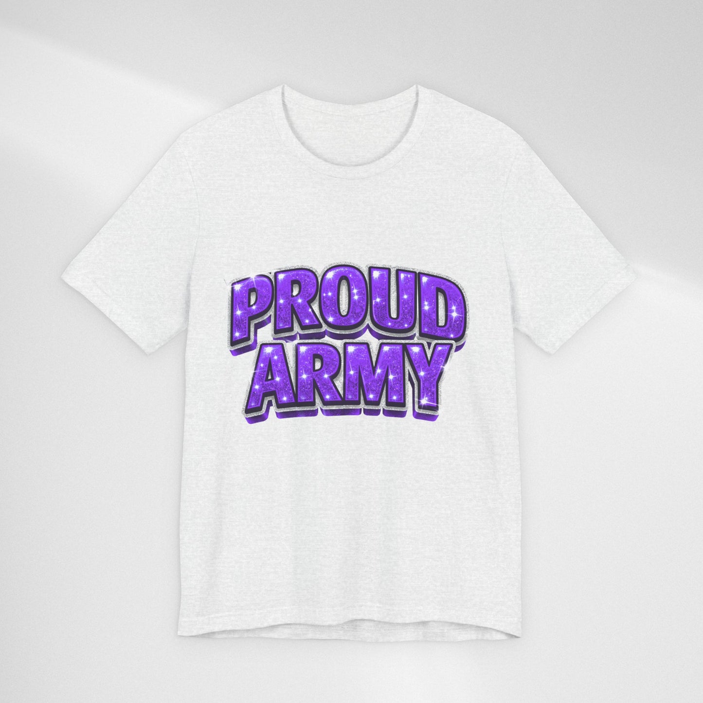 Proud Army T-Shirt — Bold Purple BTS Support Tee