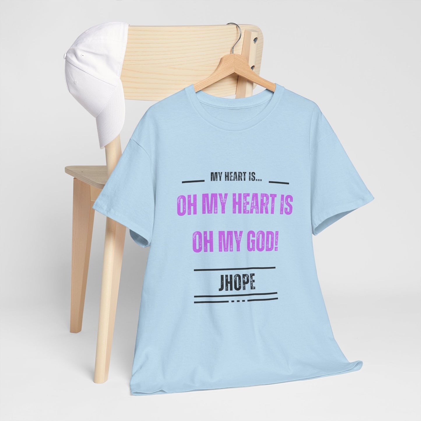 Graphic Tee — "Oh My Heart Is Oh My God!" J-Hope Fan Shirt