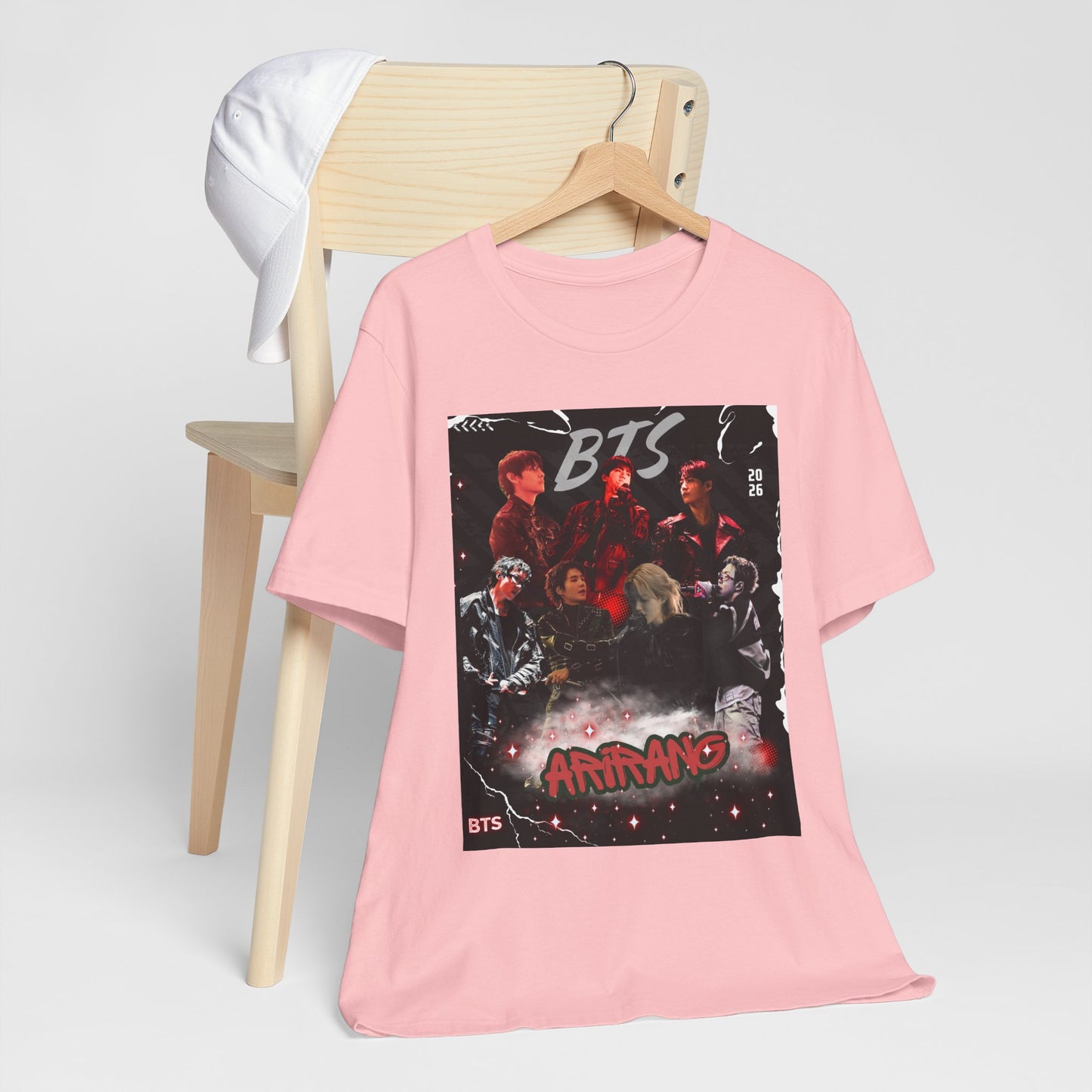 BTS ARIRANG Band Graphic Tee — 'BTS ARMY' Retro Concert Poster Shirt