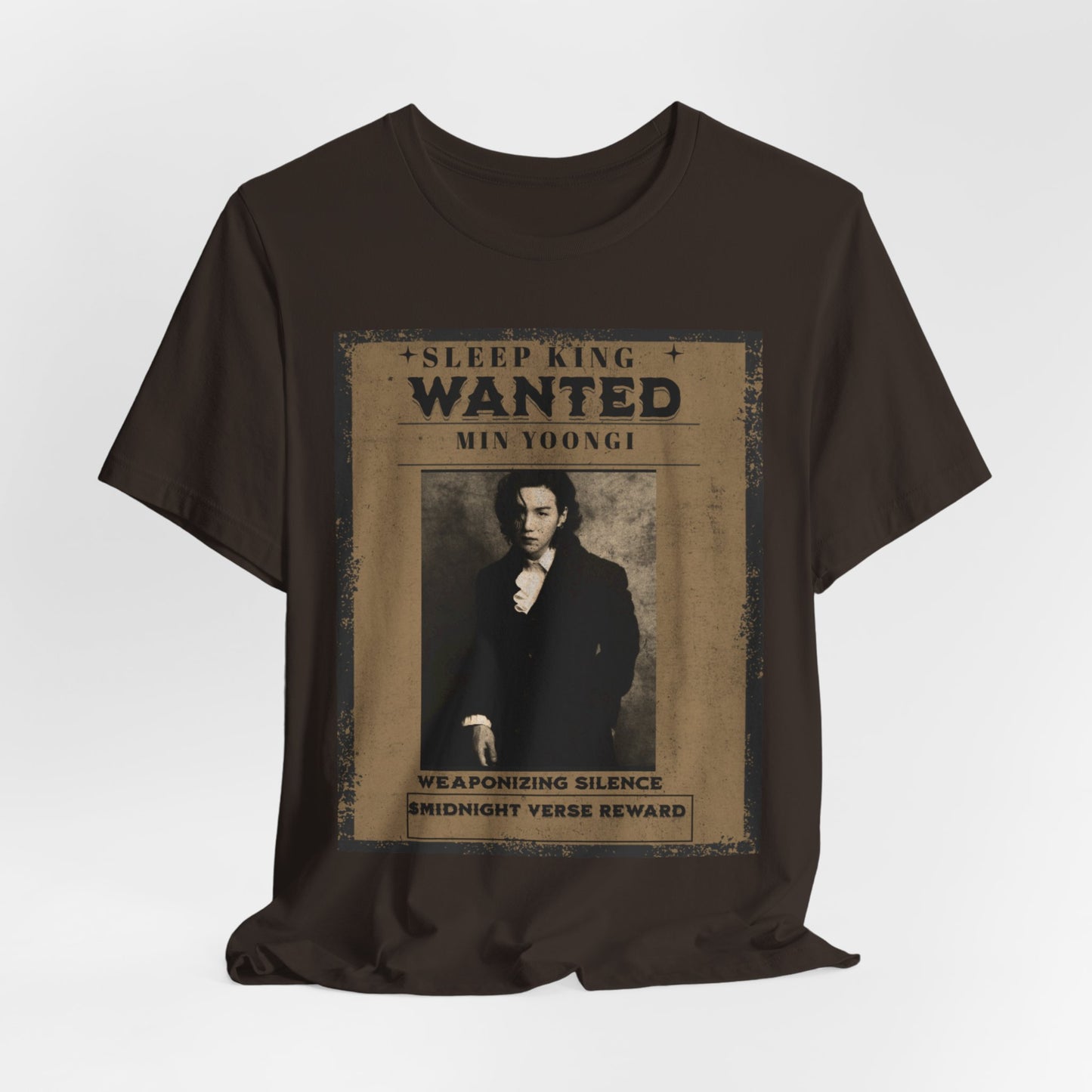 Sleep King Wanted Tee — Vintage 'Min Yoongi' Poster Shirt