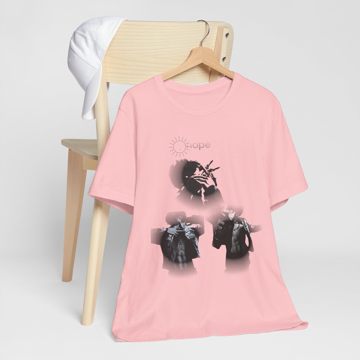 J hope Graphic Tee — Moody Monochrome Portraits