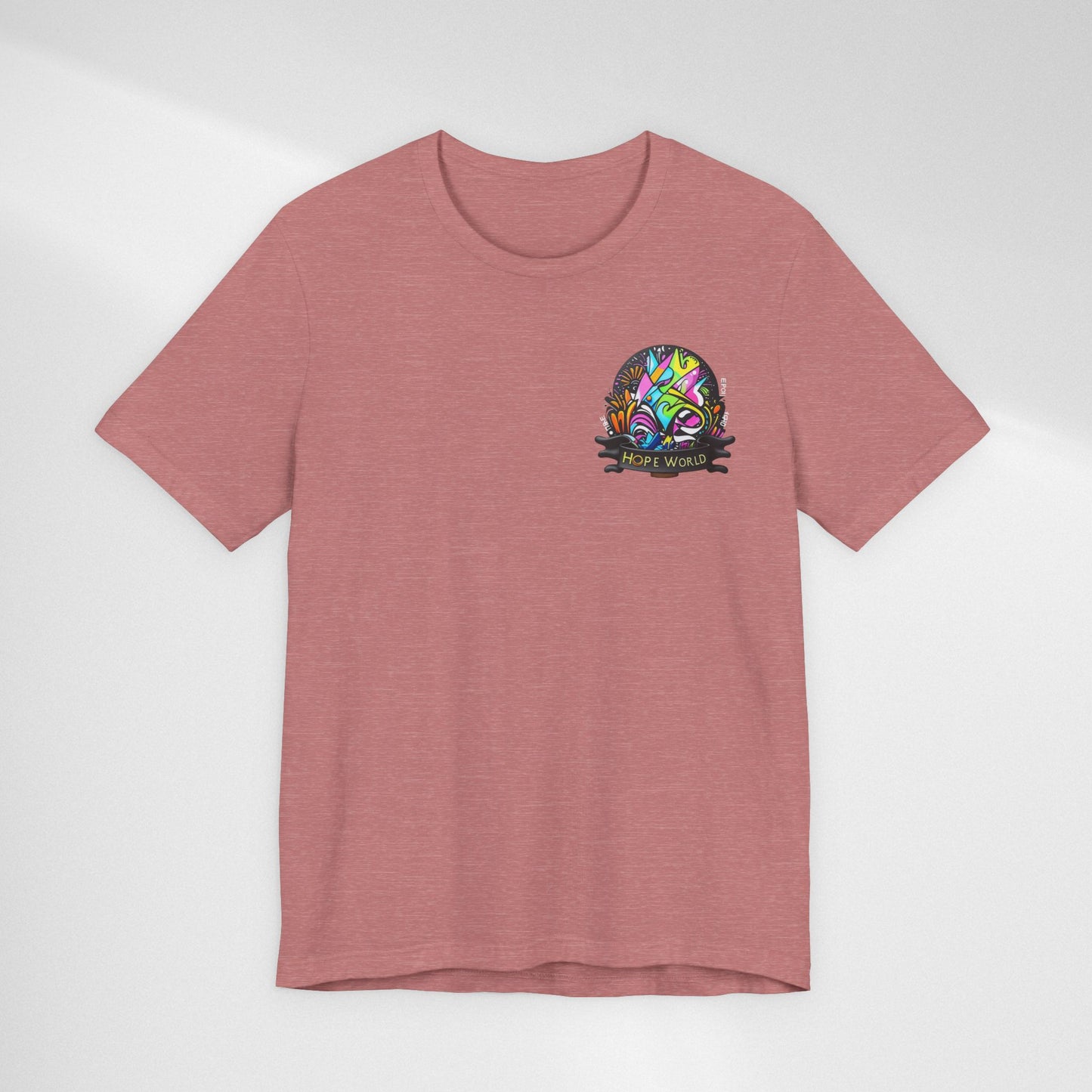 Hope World Graphic Tee — Colorful Graffiti BTS-Inspired Shirt