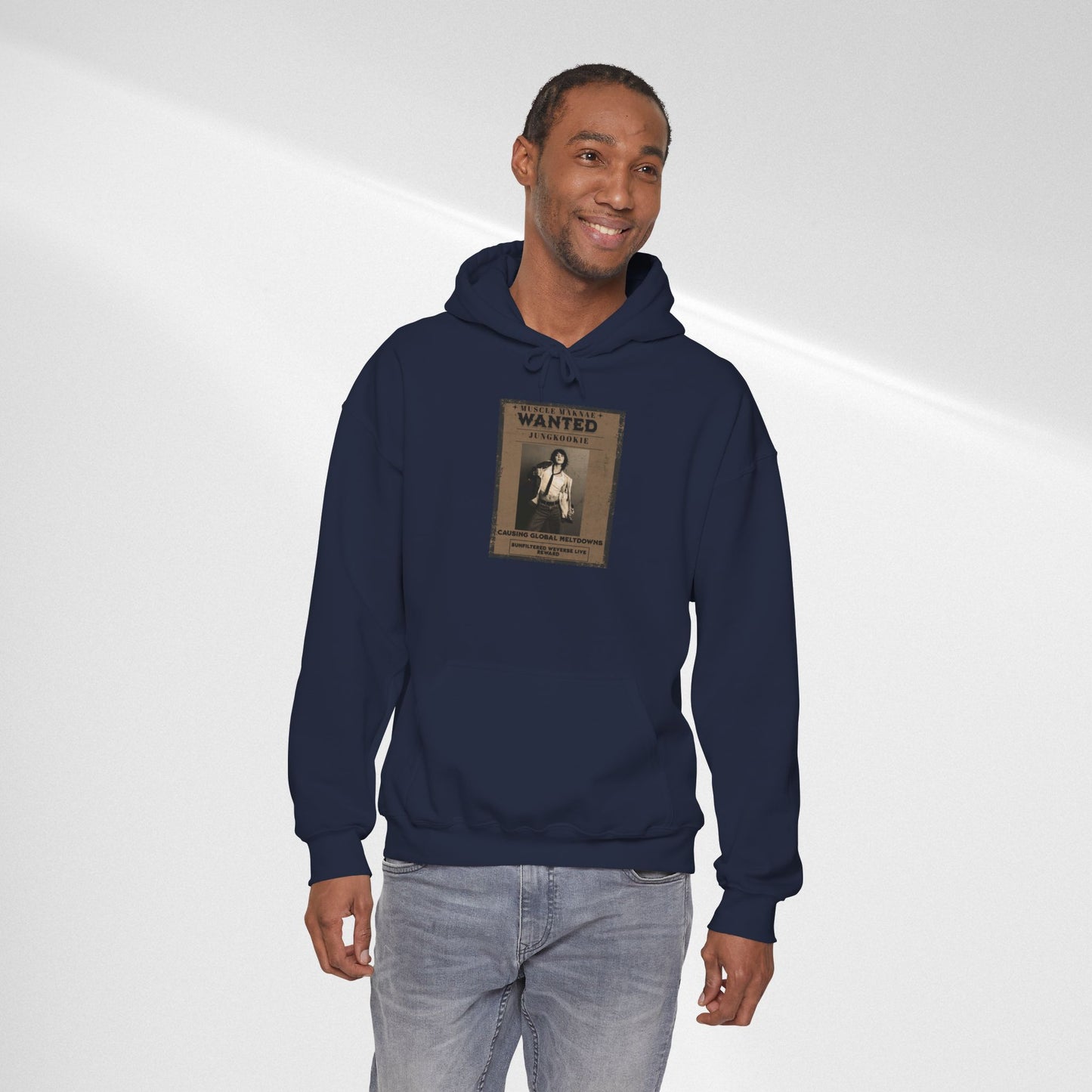Hoodie — Vintage JK 'WANTED' Poster Graphic Pullover