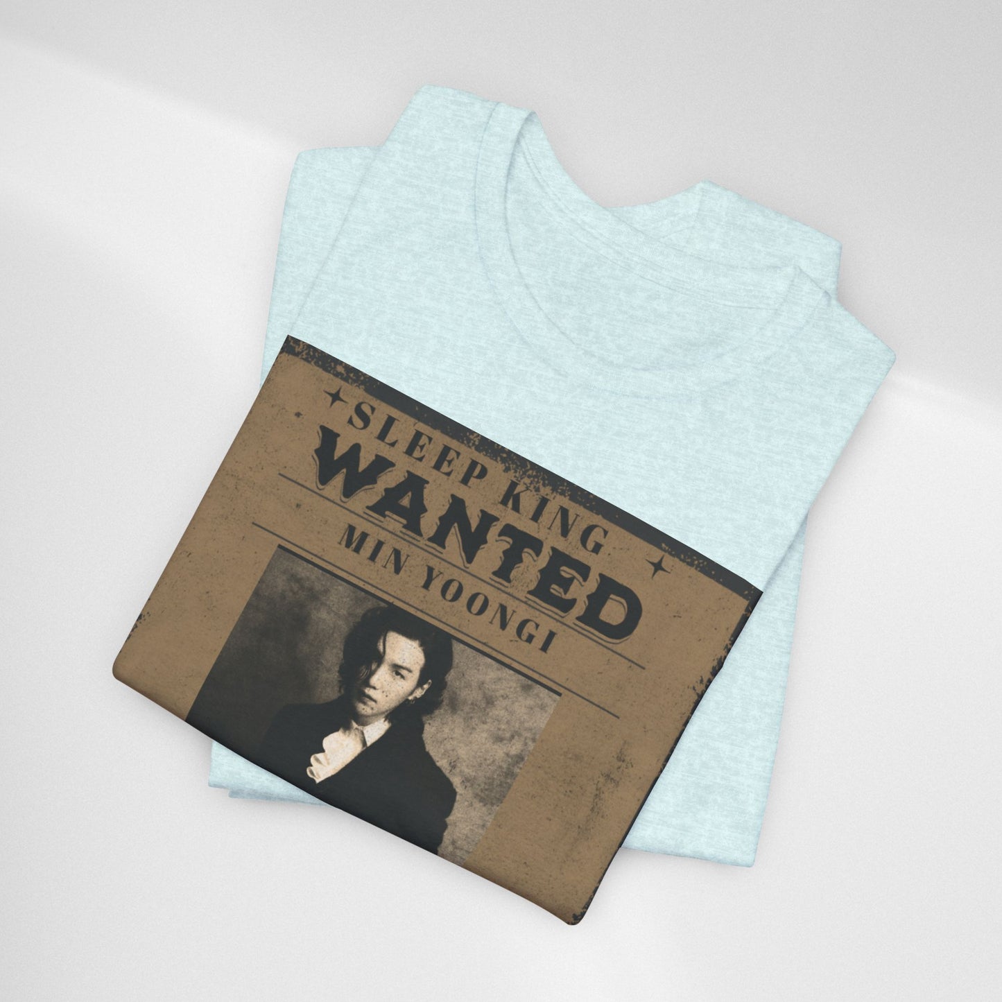 Sleep King Wanted Tee — Vintage 'Min Yoongi' Poster Shirt