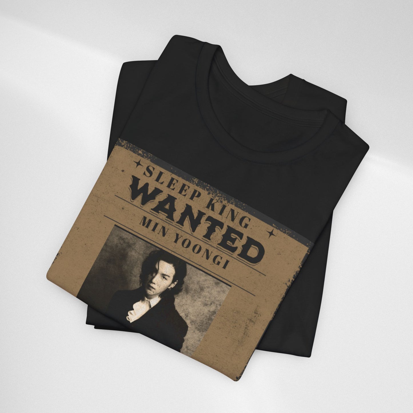 Sleep King Wanted Tee — Vintage 'Min Yoongi' Poster Shirt
