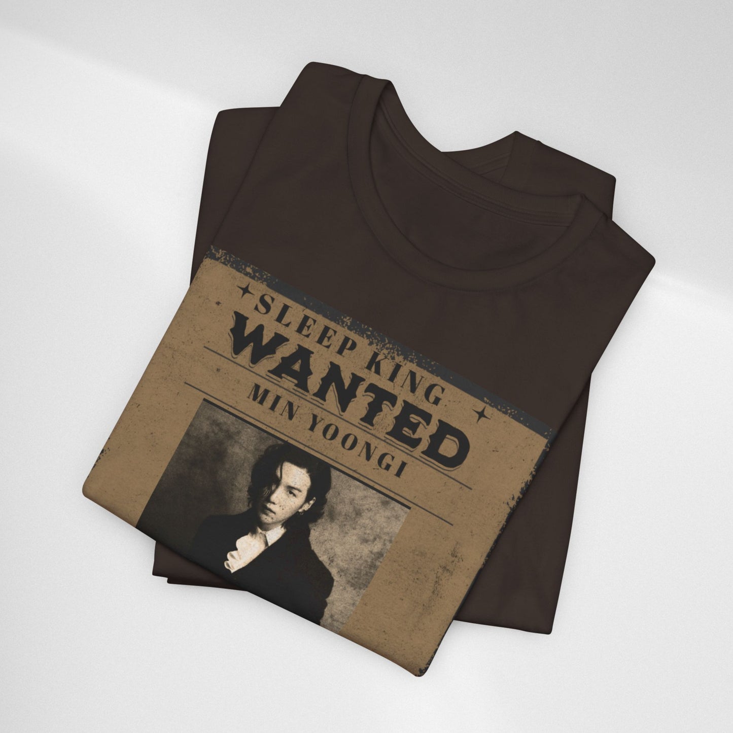 Sleep King Wanted Tee — Vintage 'Min Yoongi' Poster Shirt