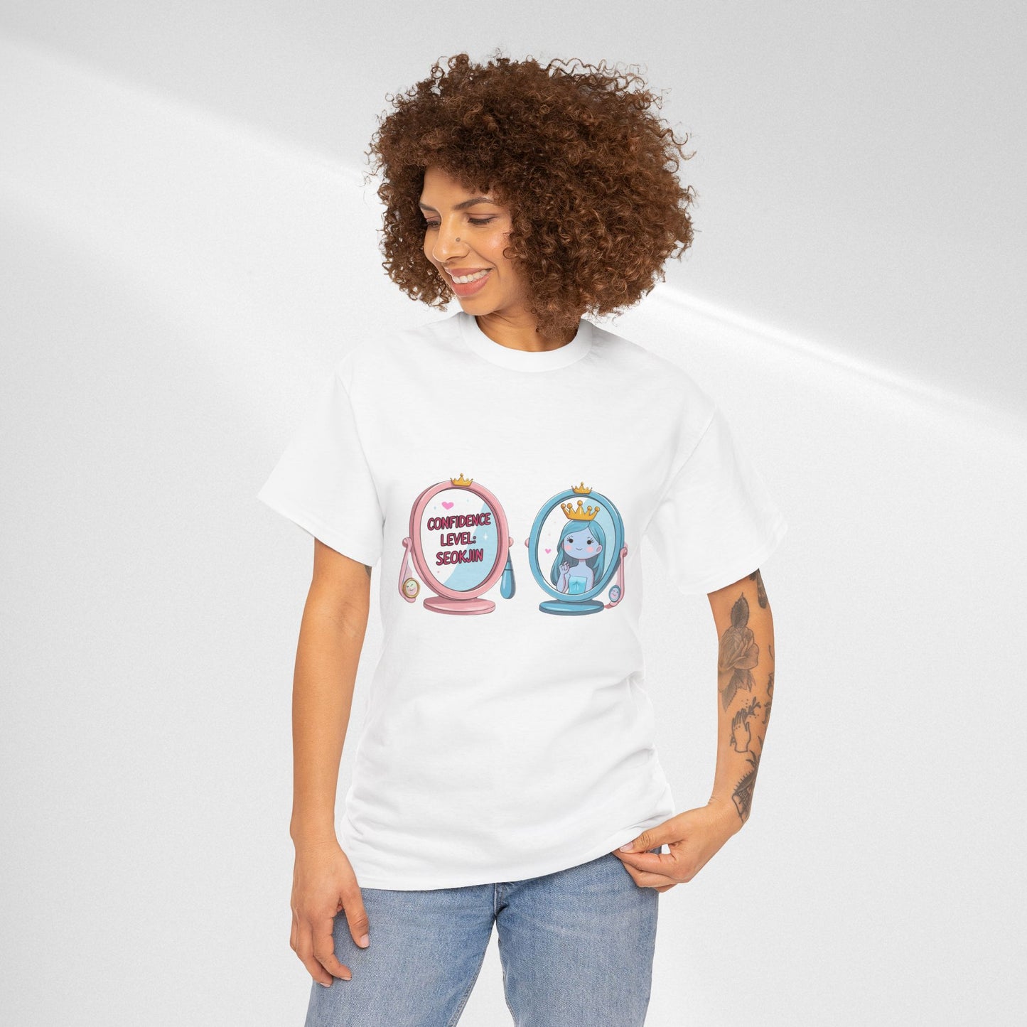BTS Jin Confidence Level T-Shirt — Seokjin Fan Tee