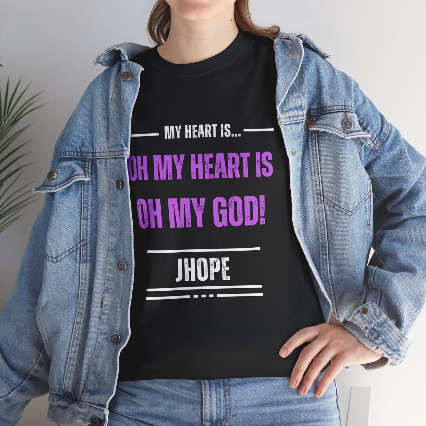 Graphic Tee — "Oh My Heart Is Oh My God!" J-Hope Fan Shirt