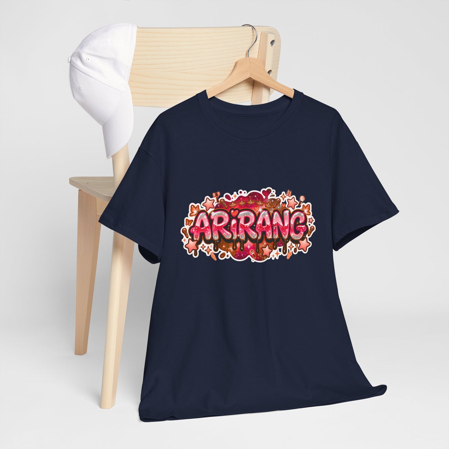 BTS Arirang Floral Graphic Tee - Korean Music Tribute Shirt