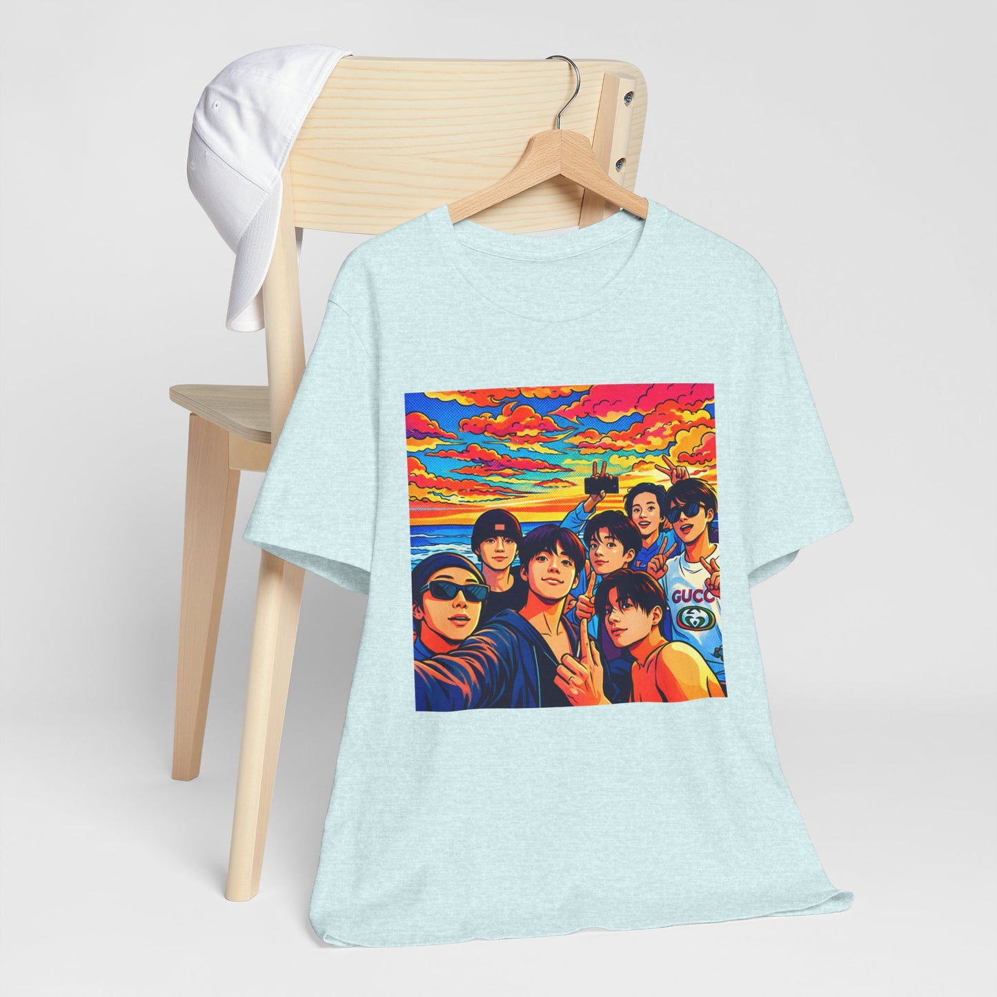 BTS Vibrant Sunset Group Portrait Tee