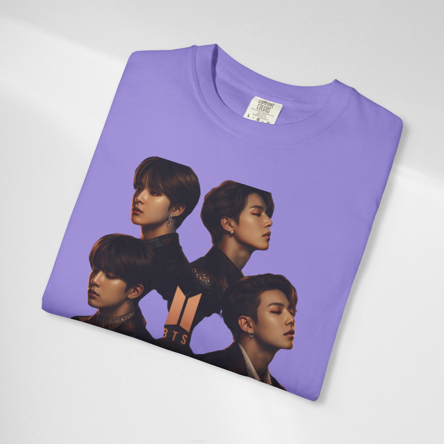 BTS Portrait Collage T-Shirt — Dark Mood Graphic Tee