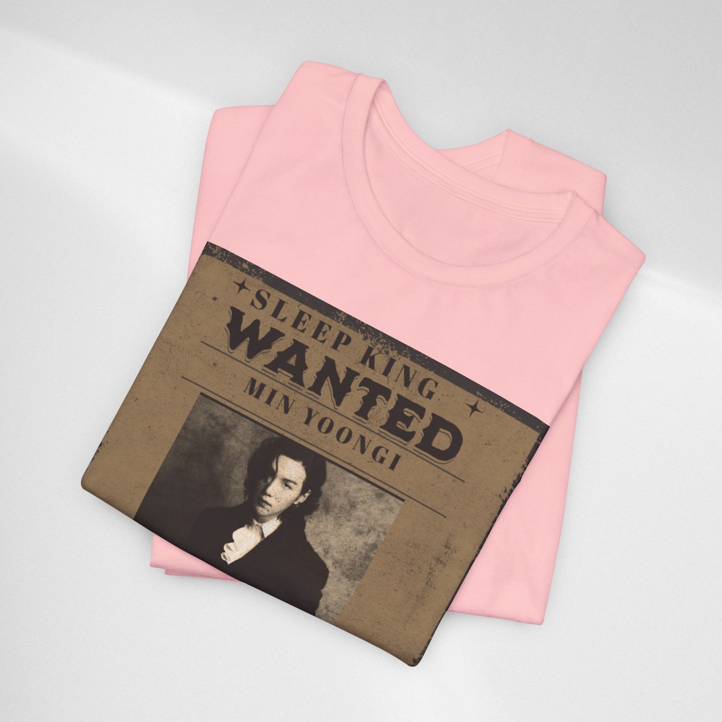 Sleep King Wanted Tee — Vintage 'Min Yoongi' Poster Shirt