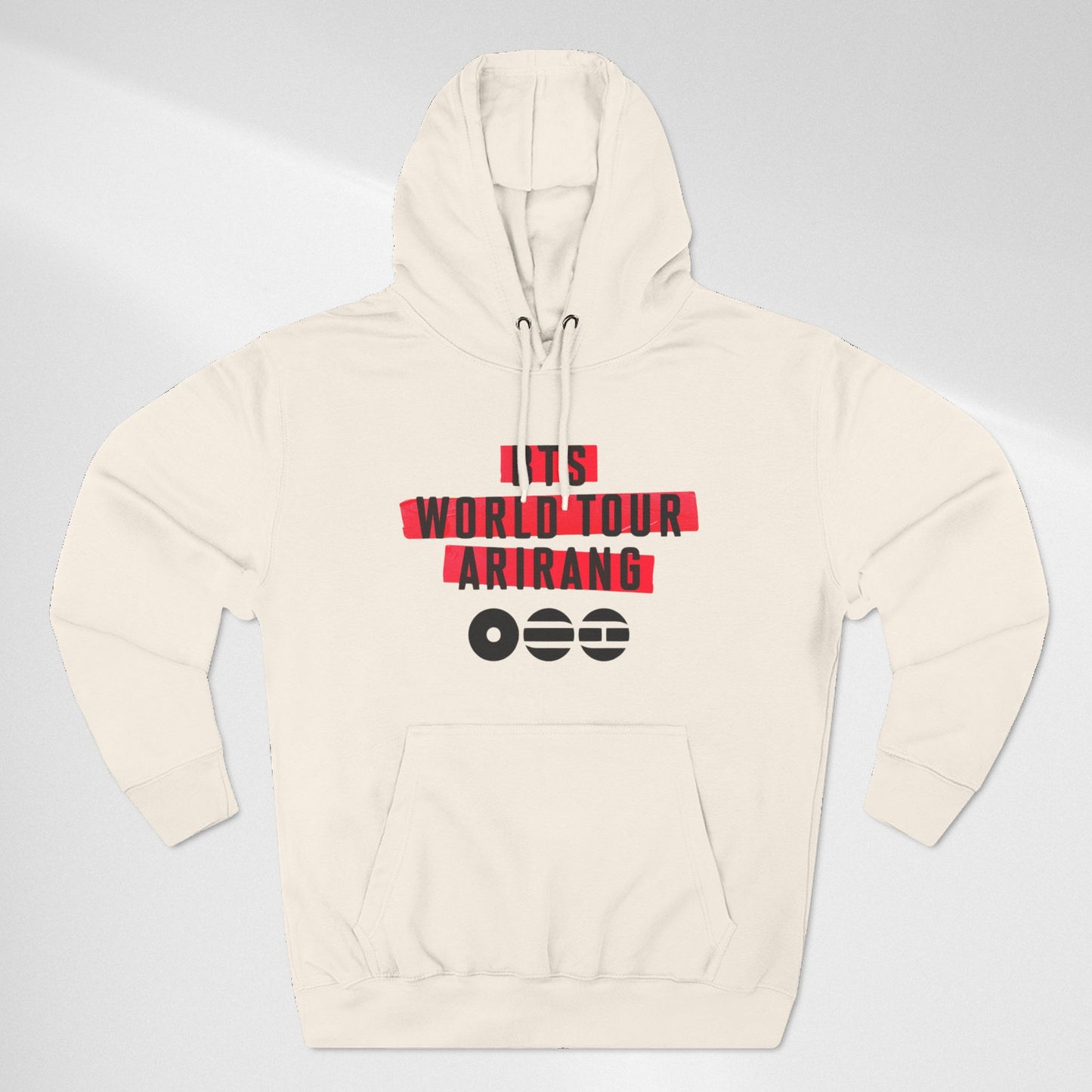 BTS World Tour Hoodie — 'Arirang' Fleece Pullover with Tour Dates
