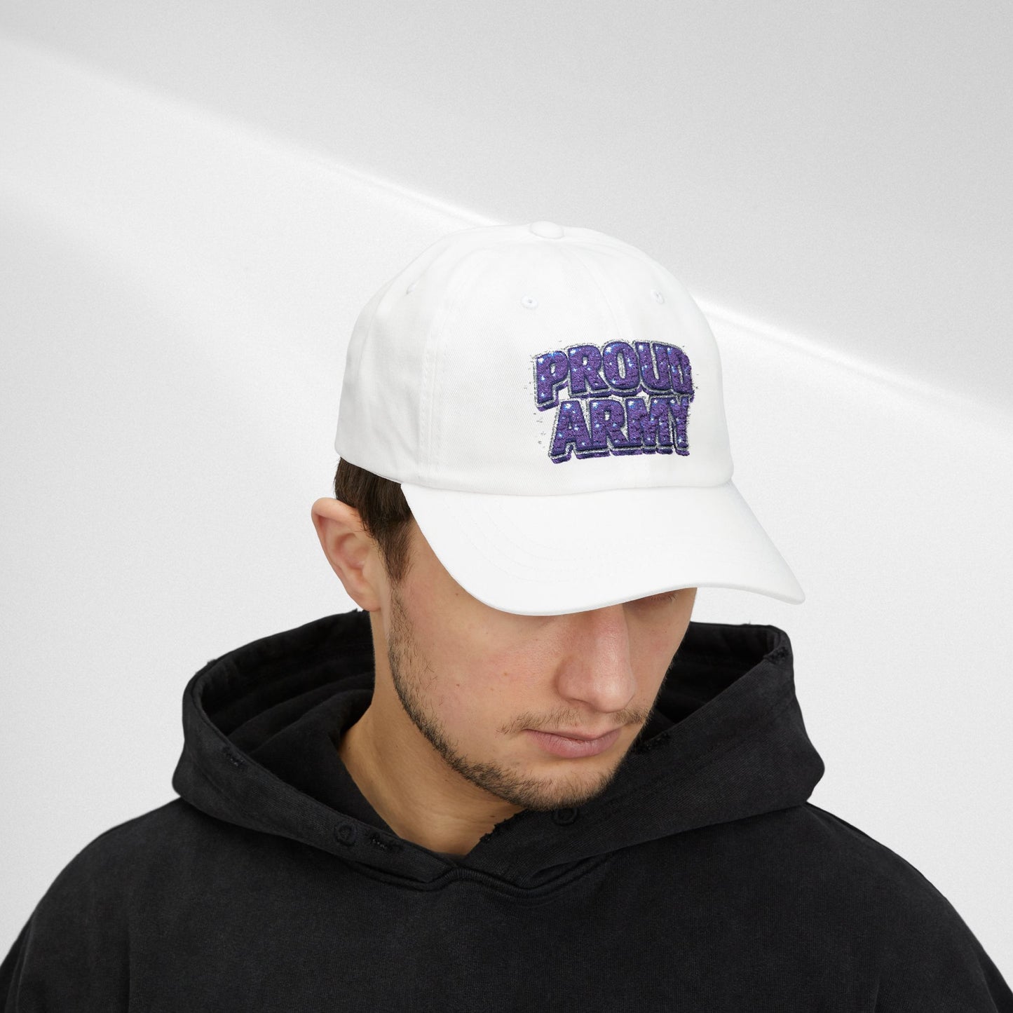Dad Cap — "Proud Army" Embroidered Baseball Hat