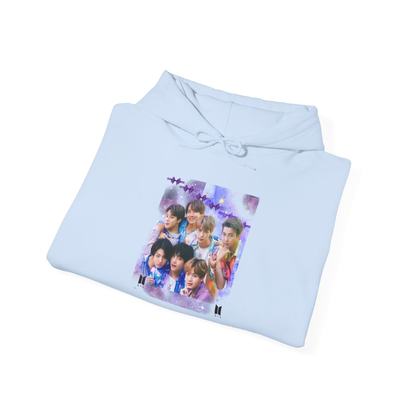 BTS Hoodie — Purple Collage Photo Graphic Hoodie