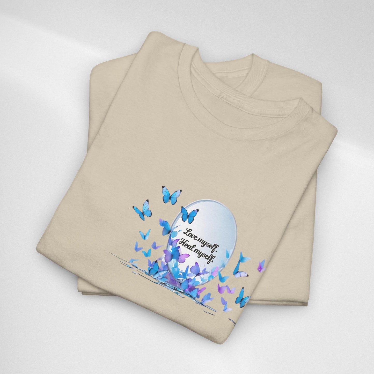 Butterfly Moon T-Shirt — "Strength Through Change" Inspirational Tee