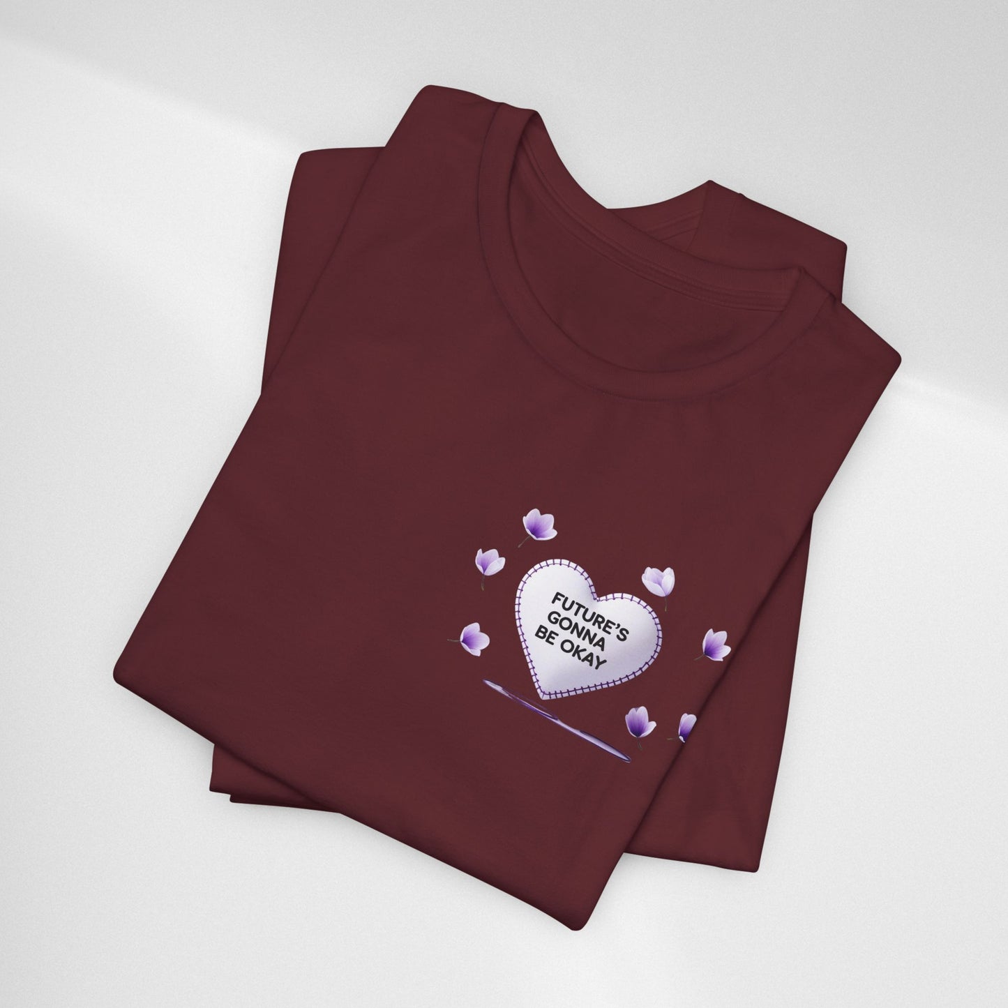 Future's Gonna Be Okay T-Shirt — Purple Heart Positive Graphic Tee