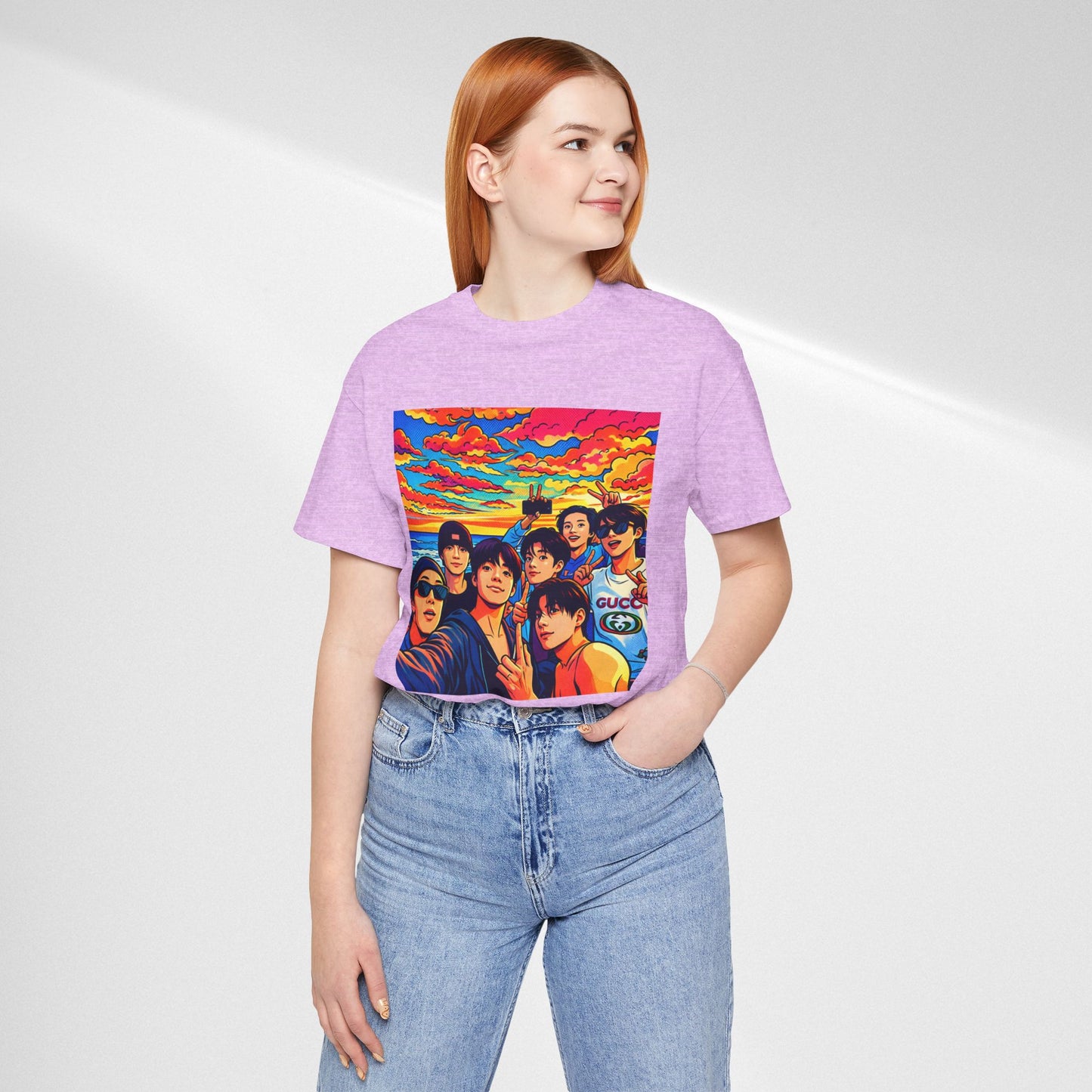 BTS Vibrant Sunset Group Portrait Tee