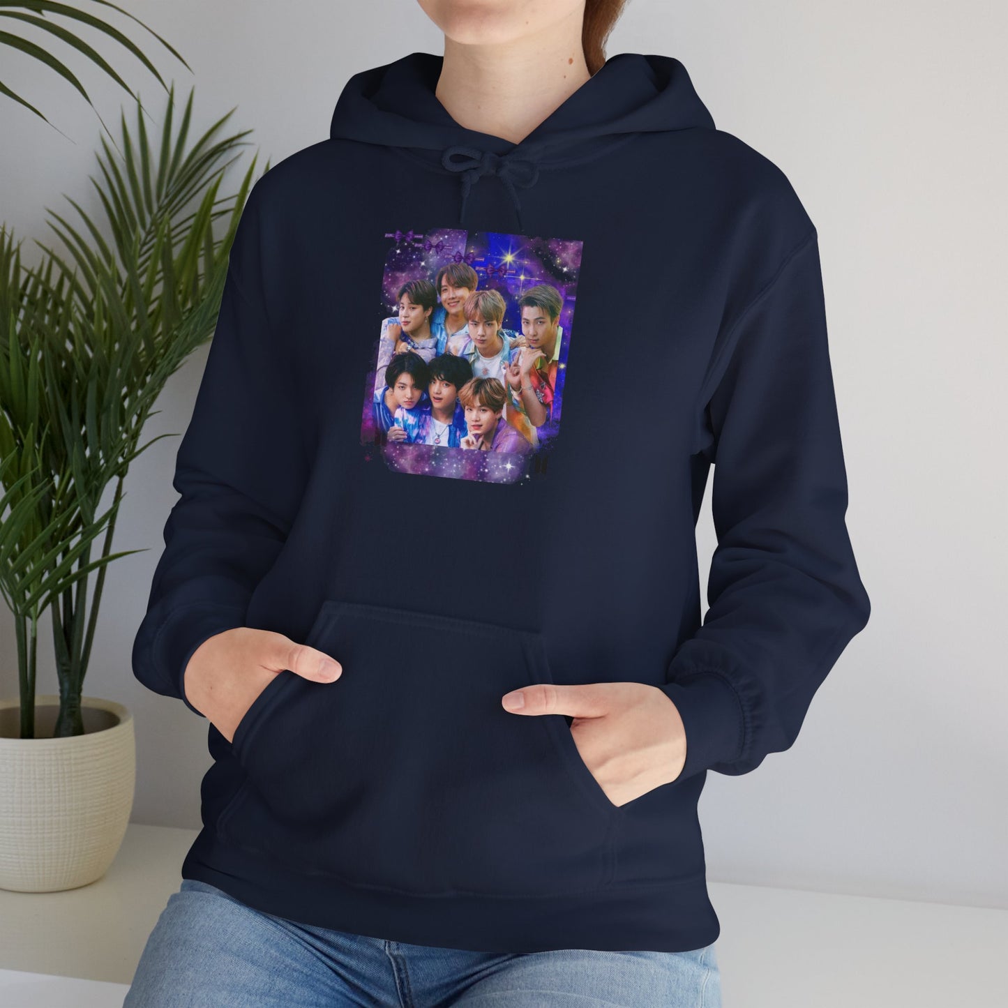 BTS Hoodie — Purple Collage Photo Graphic Hoodie