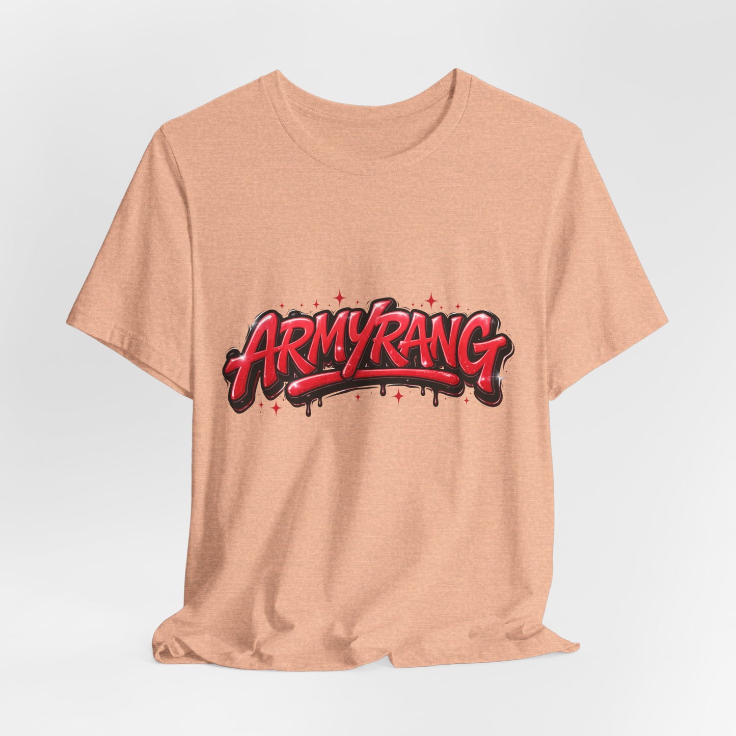 BTS T-Shirt — 'ARMYRANG' Red Graffiti Logo Tee