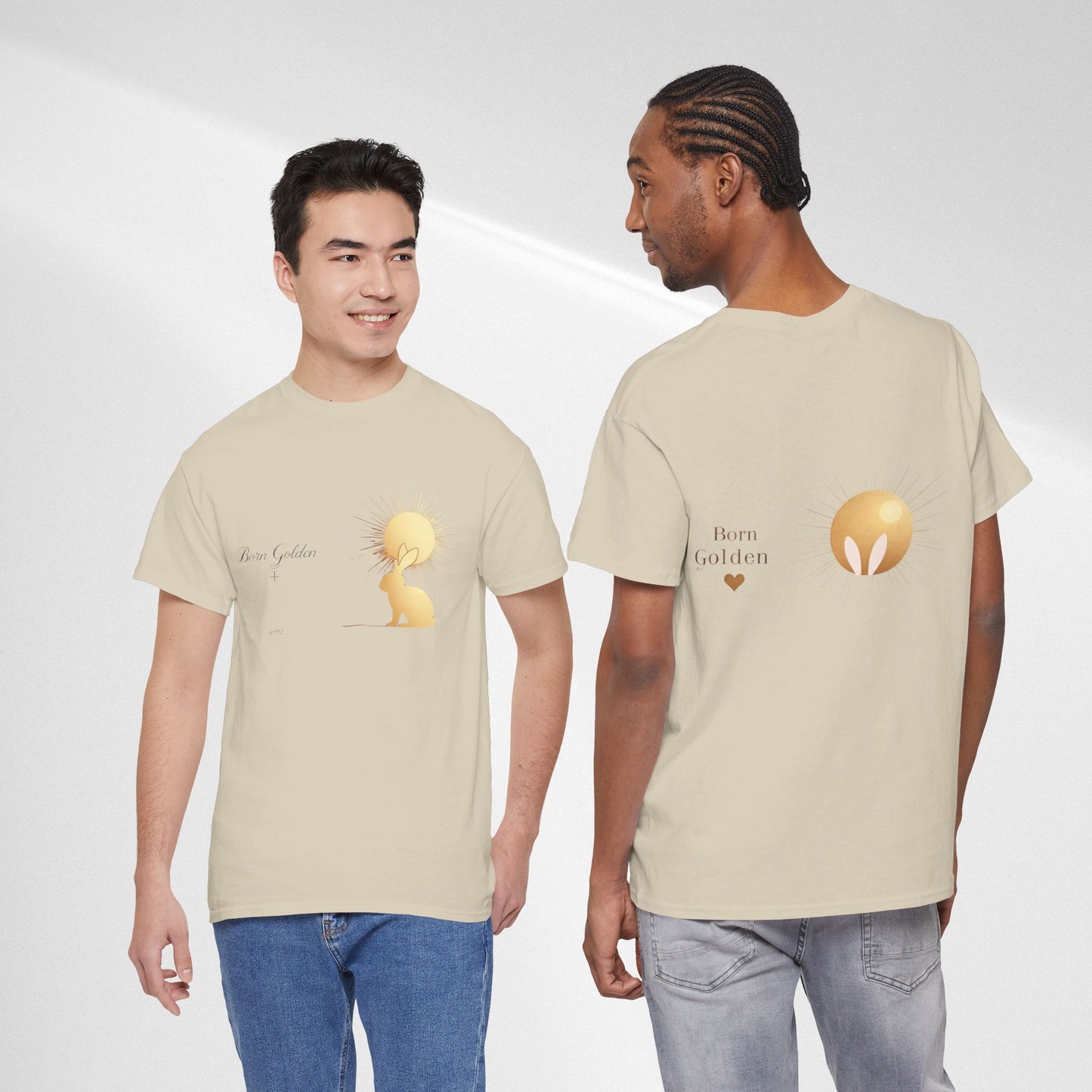 JK Golden Child T-Shirt — 'Born Golden' Cute Kids Illustration Tee