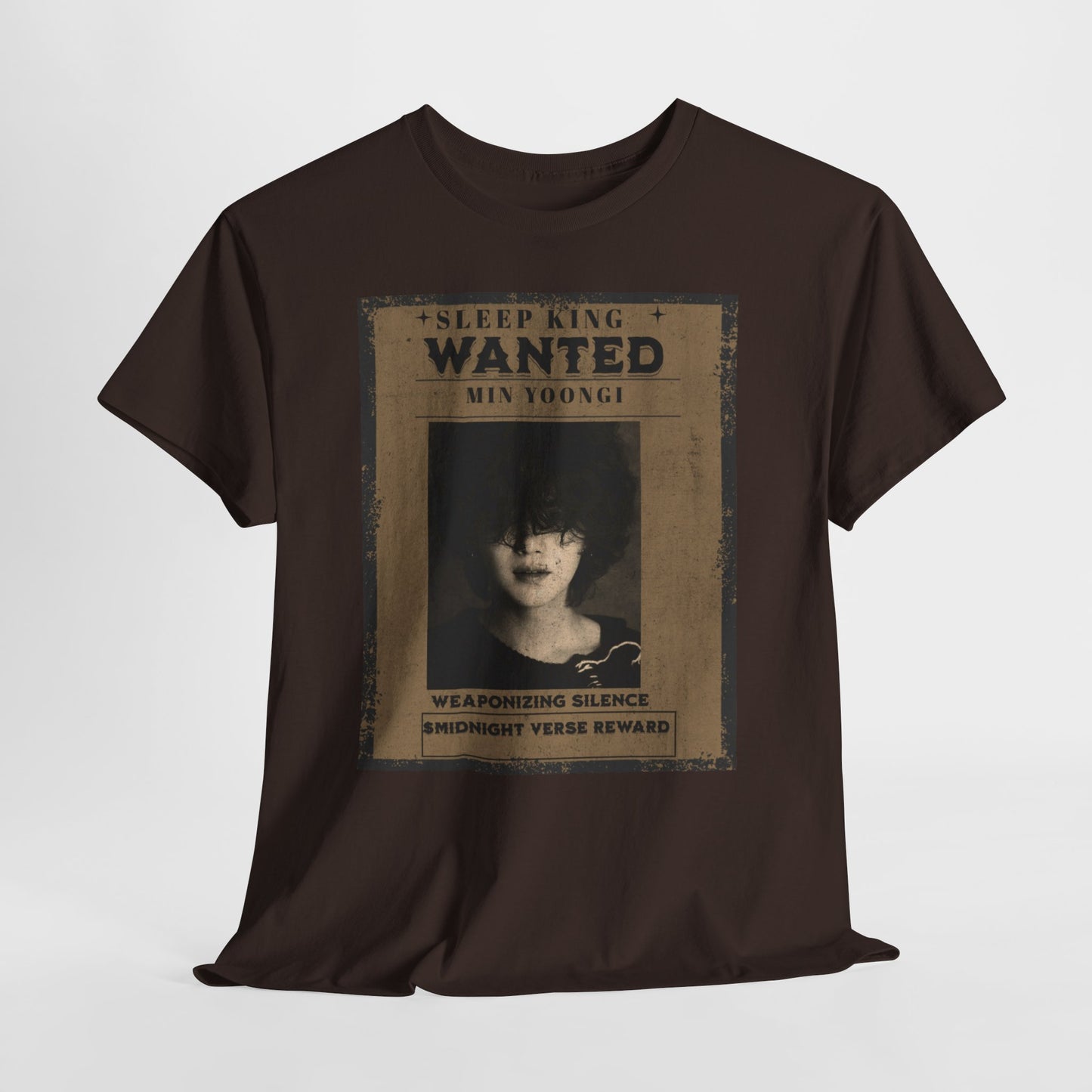Suga Vintage “Sleeping Wanted” Retro Poster T-Shirt