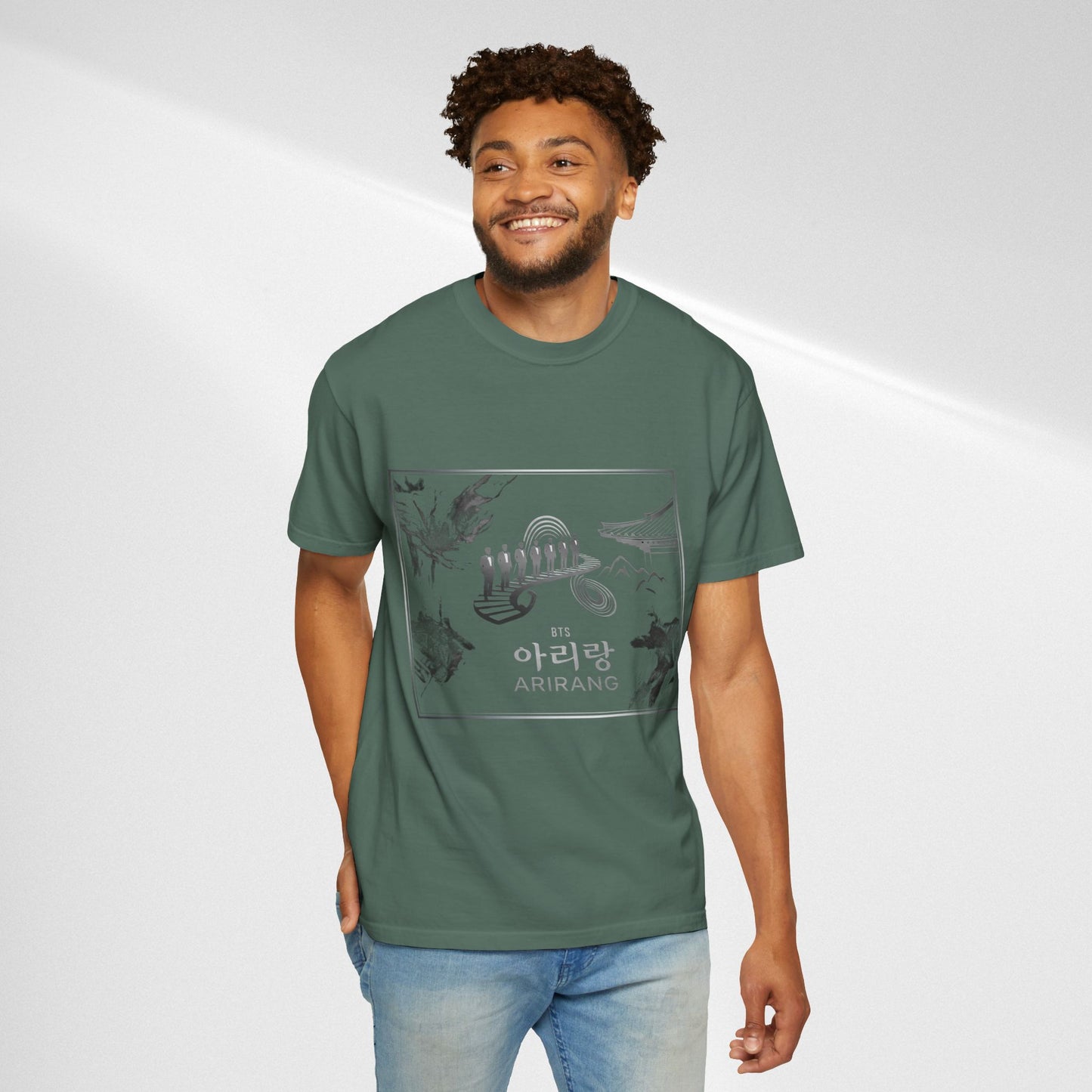 BTS Arirang Graphic T-Shirt — Korean Folklore Illustration Tee