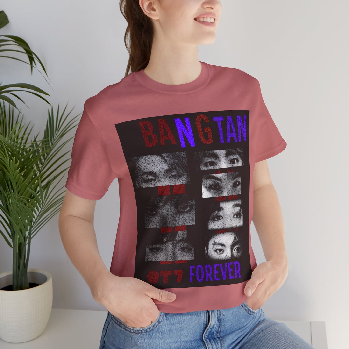 Bangtan Forever BTS Eyes Graphic Tee – K‑Pop Fan Shirt