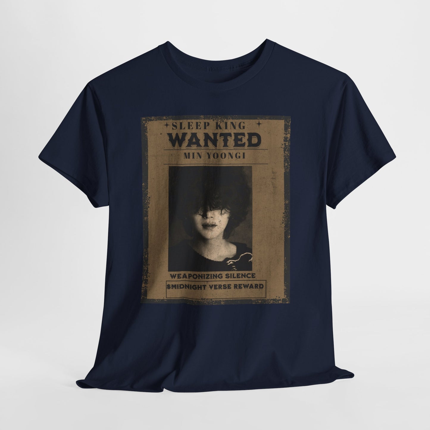 Suga Vintage “Sleeping Wanted” Retro Poster T-Shirt