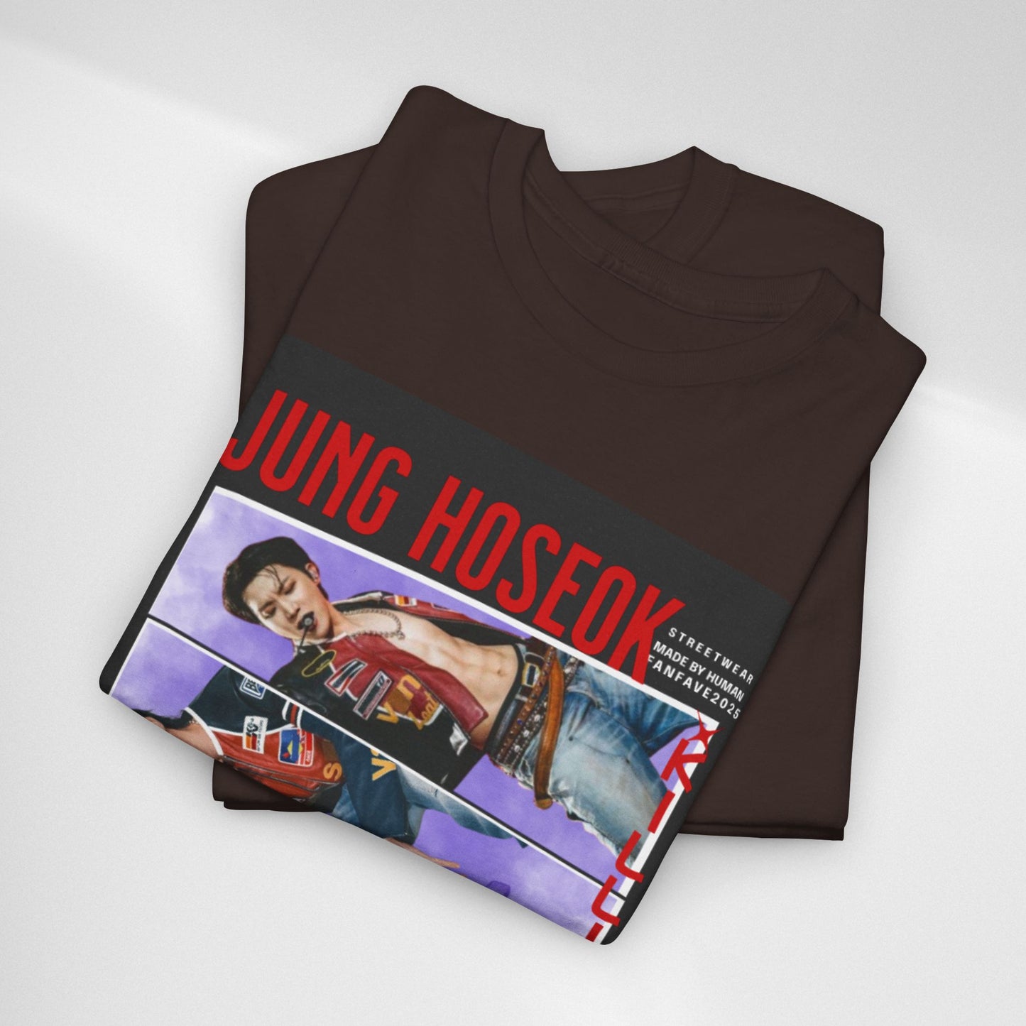 Jung Hoseok Photo Collage Tee — Retro K-Pop Fan Shirt