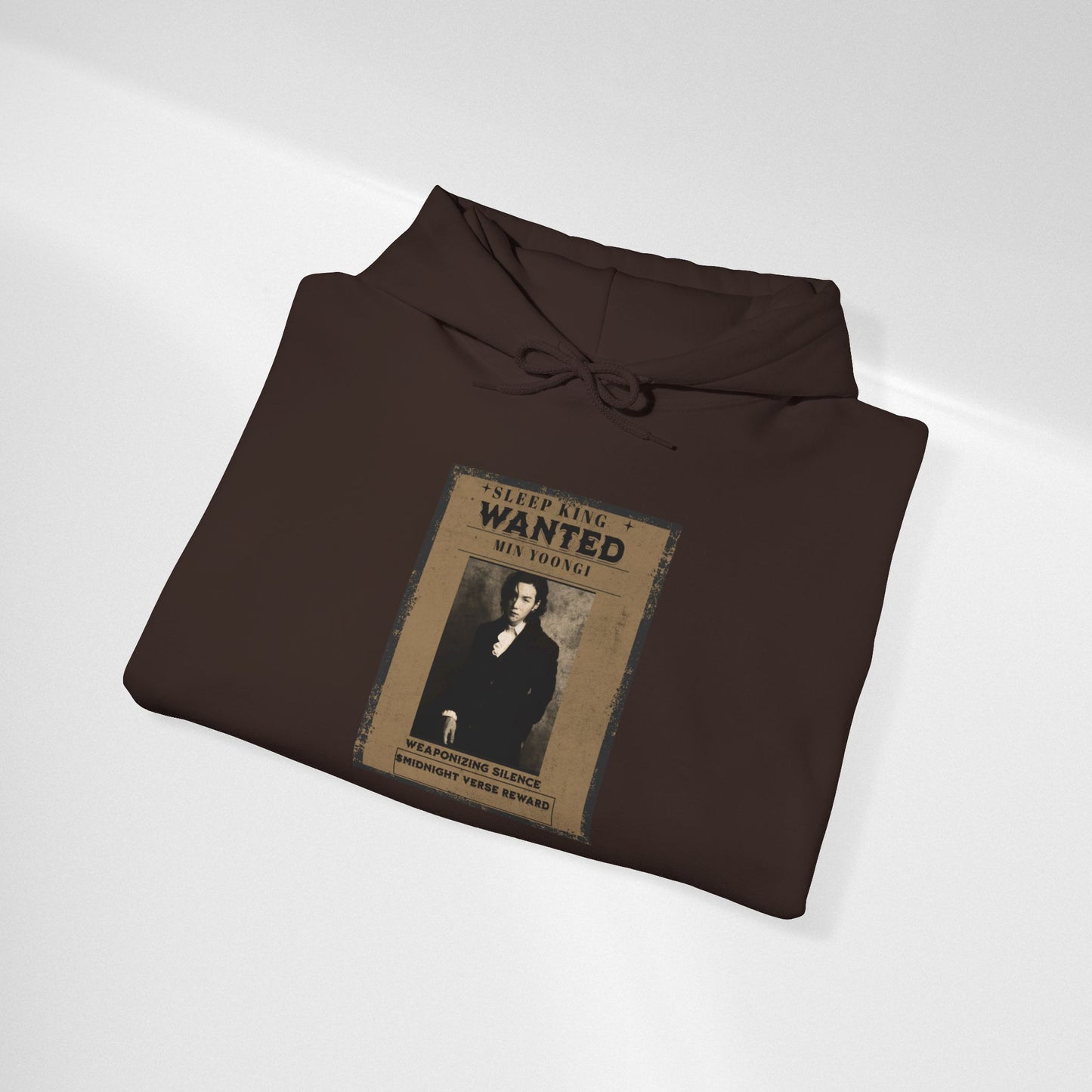 Suga Wanted Poster Hoodie — Vintage 'Wanted' Photo Sweatshirt