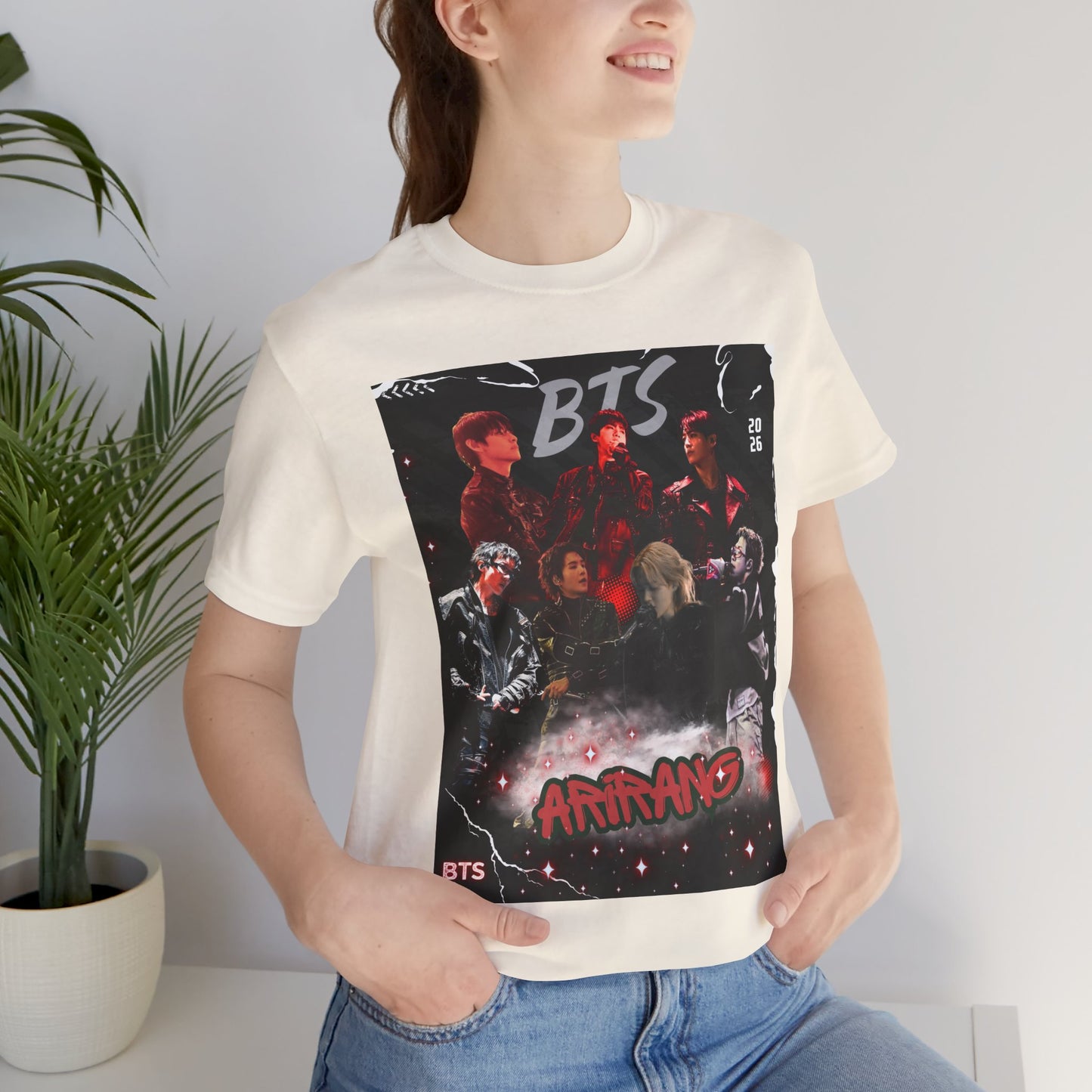 BTS ARIRANG Band Graphic Tee — 'BTS ARMY' Retro Concert Poster Shirt