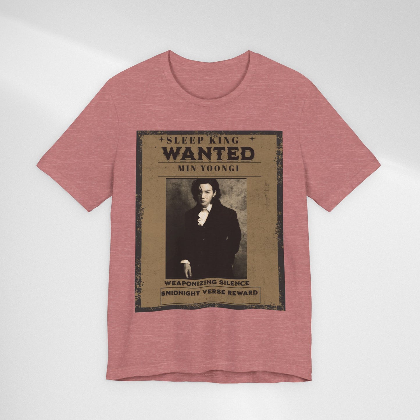 Sleep King Wanted Tee — Vintage 'Min Yoongi' Poster Shirt