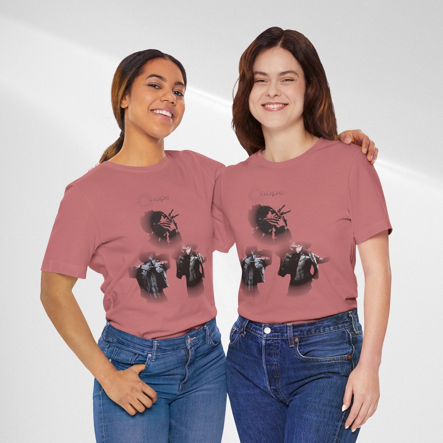 J hope Graphic Tee — Moody Monochrome Portraits