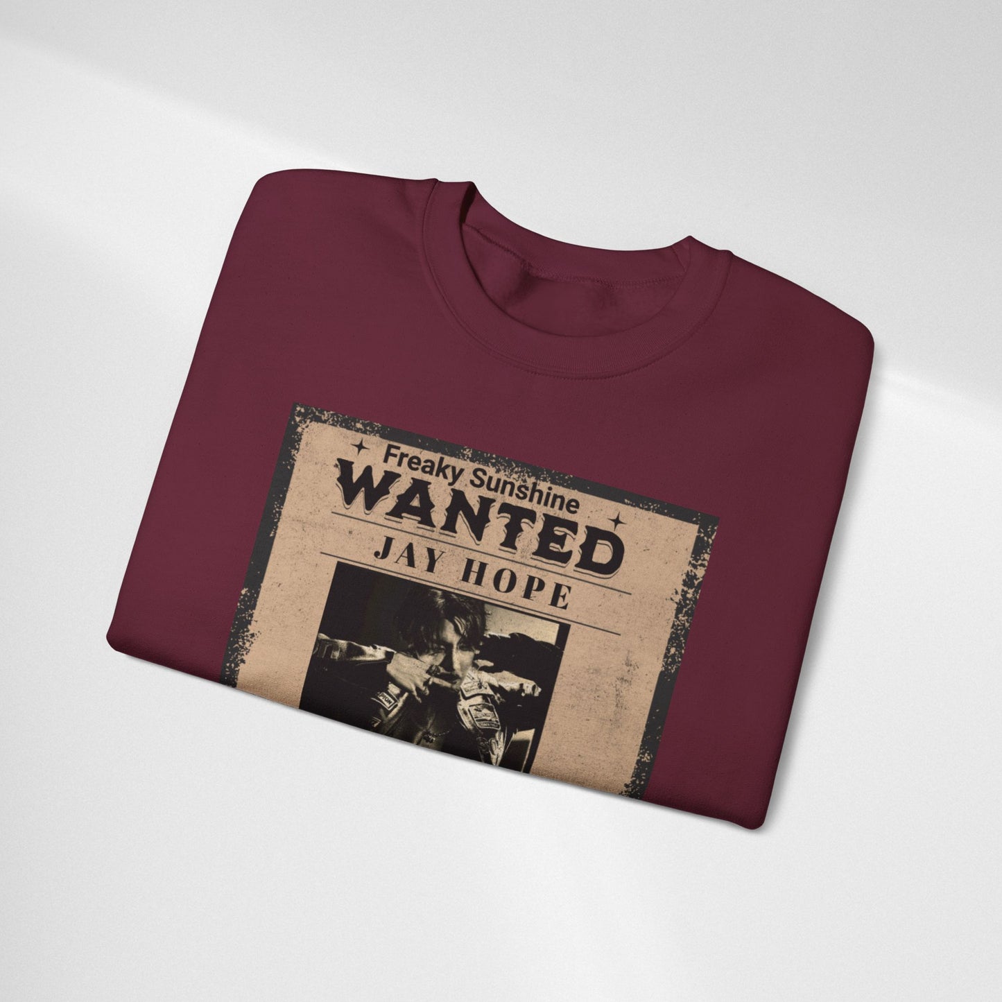 Wanted 'Jay Hope' Vintage Poster Sweatshirt – Retro Western Graphic Crewneck