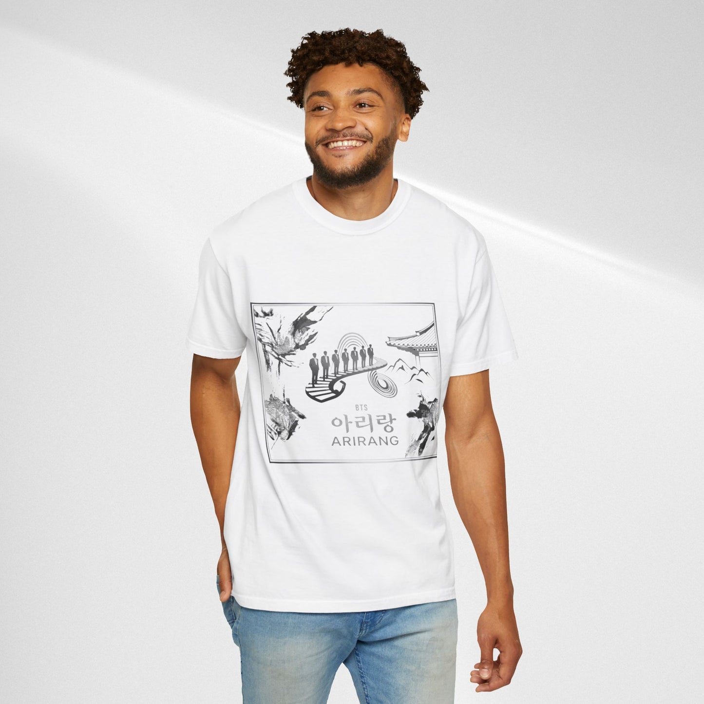 BTS Arirang Graphic T-Shirt — Korean Folklore Illustration Tee