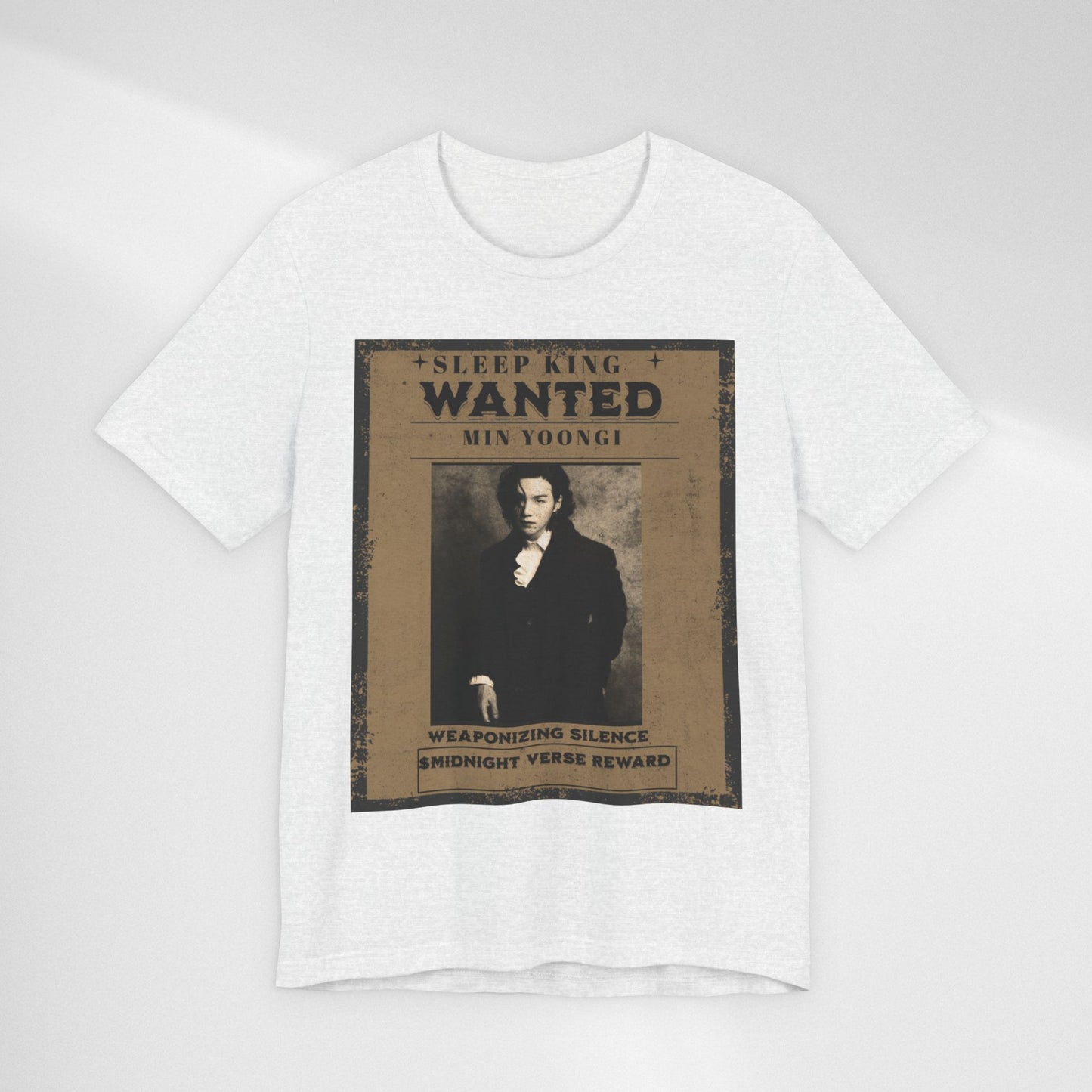 Sleep King Wanted Tee — Vintage 'Min Yoongi' Poster Shirt